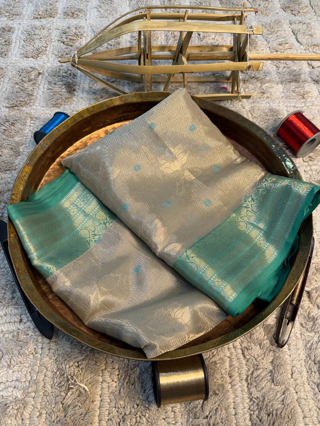 Eccentric zari weave Softsilk Banarasi Saree
