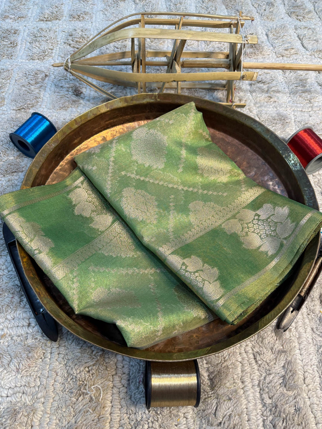 Eccentric zari weave Softsilk Banarasi Saree