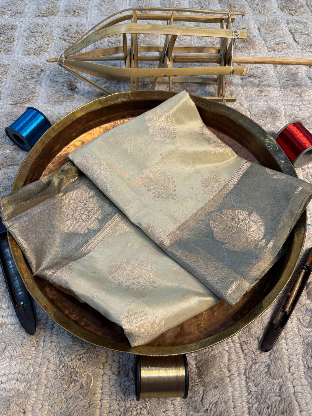 Eccentric zari weave Softsilk Banarasi Saree
