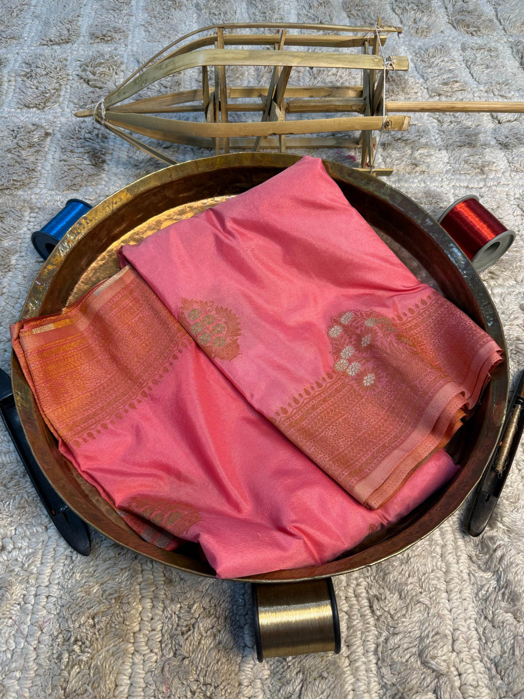 Eccentric zari weave Softsilk Banarasi Saree