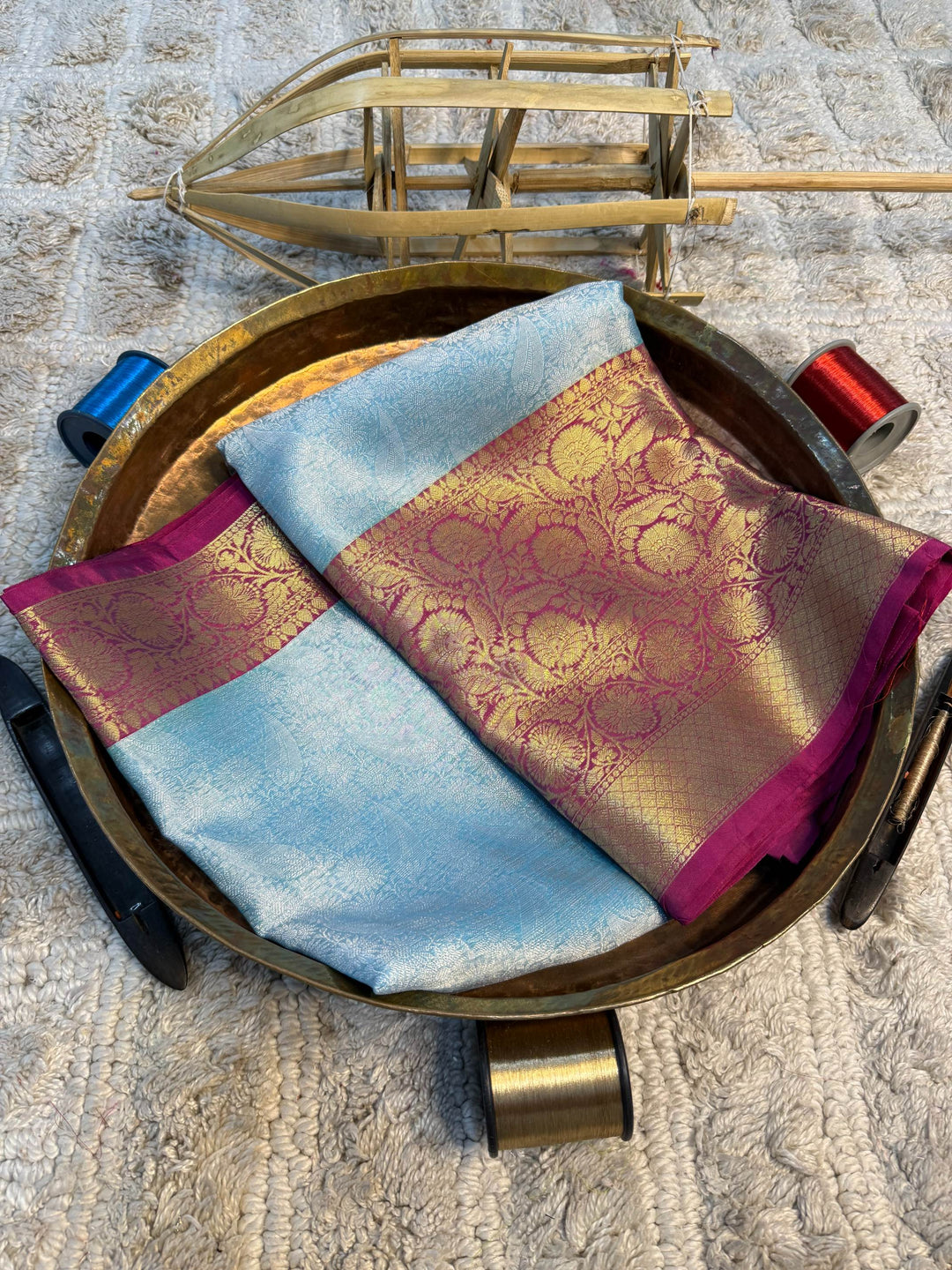 Eccentric zari weave Softsilk Banarasi Saree