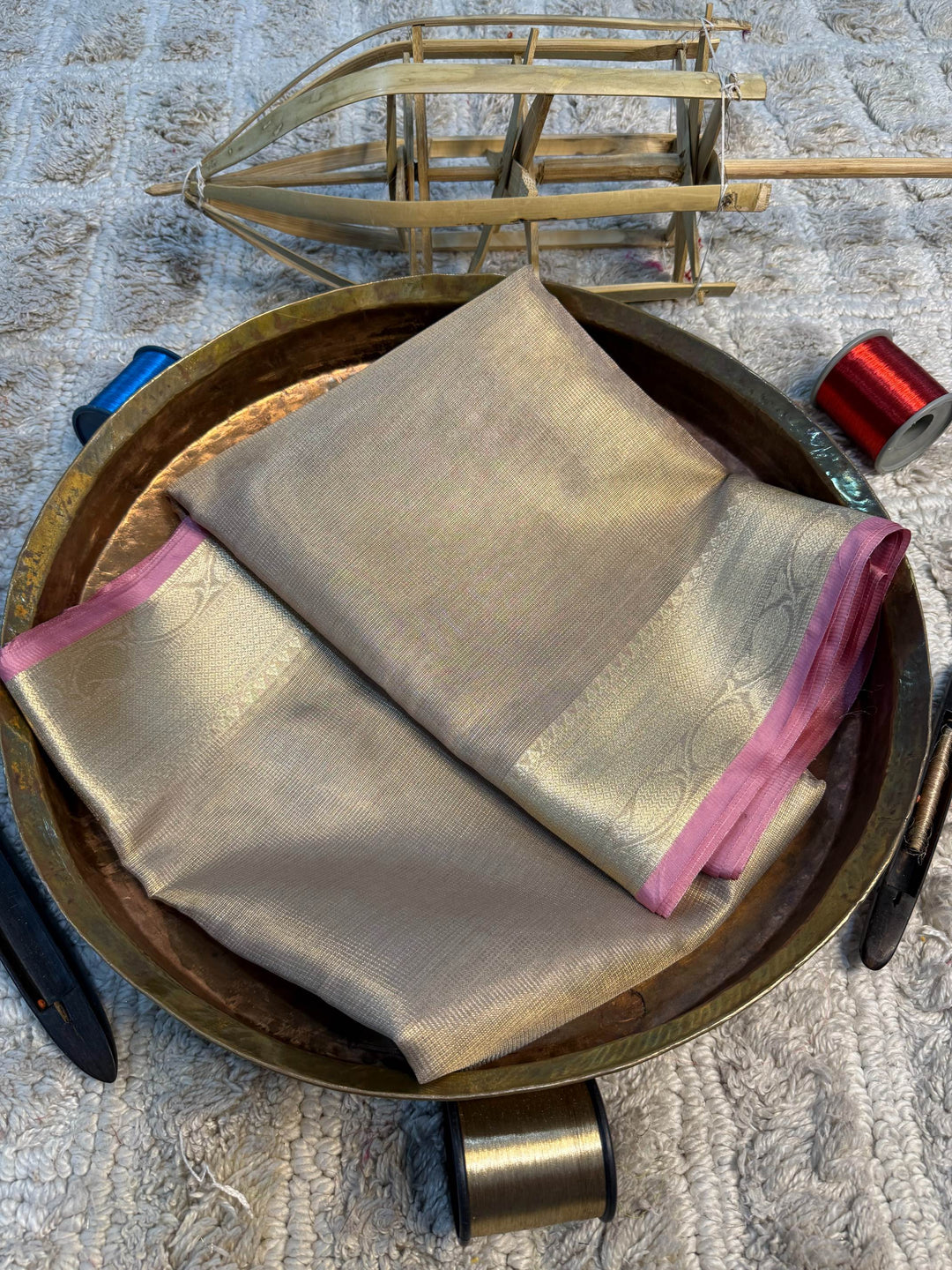 Eccentric zari weave Softsilk Banarasi Saree