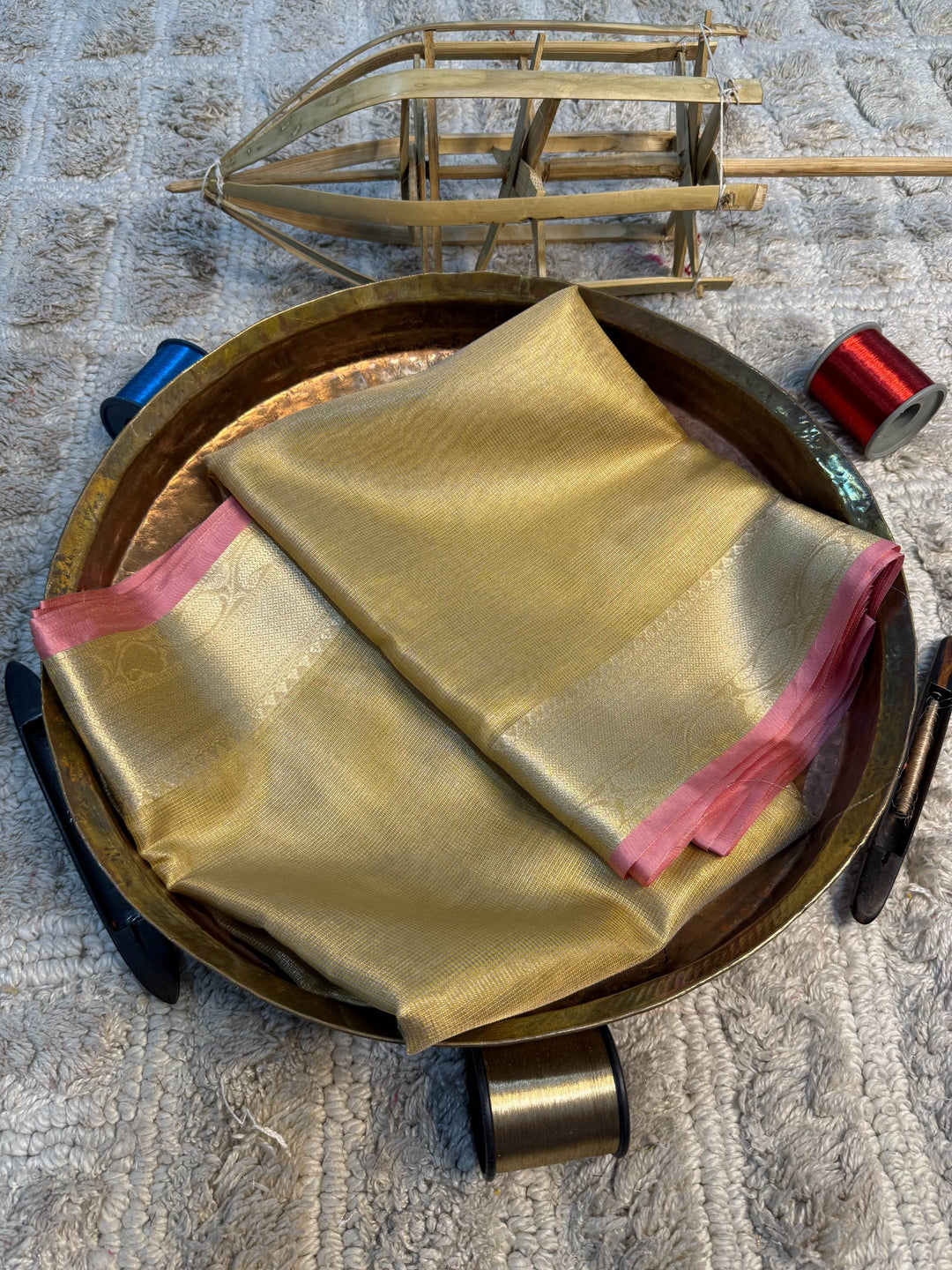 Eccentric zari weave Softsilk Banarasi Saree