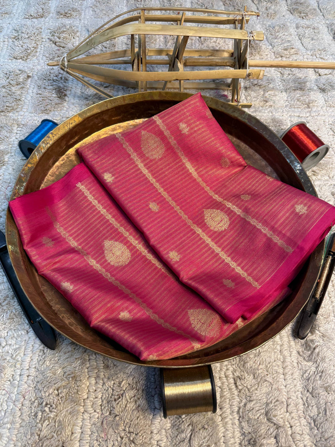 Eccentric zari weave Softsilk Banarasi Saree