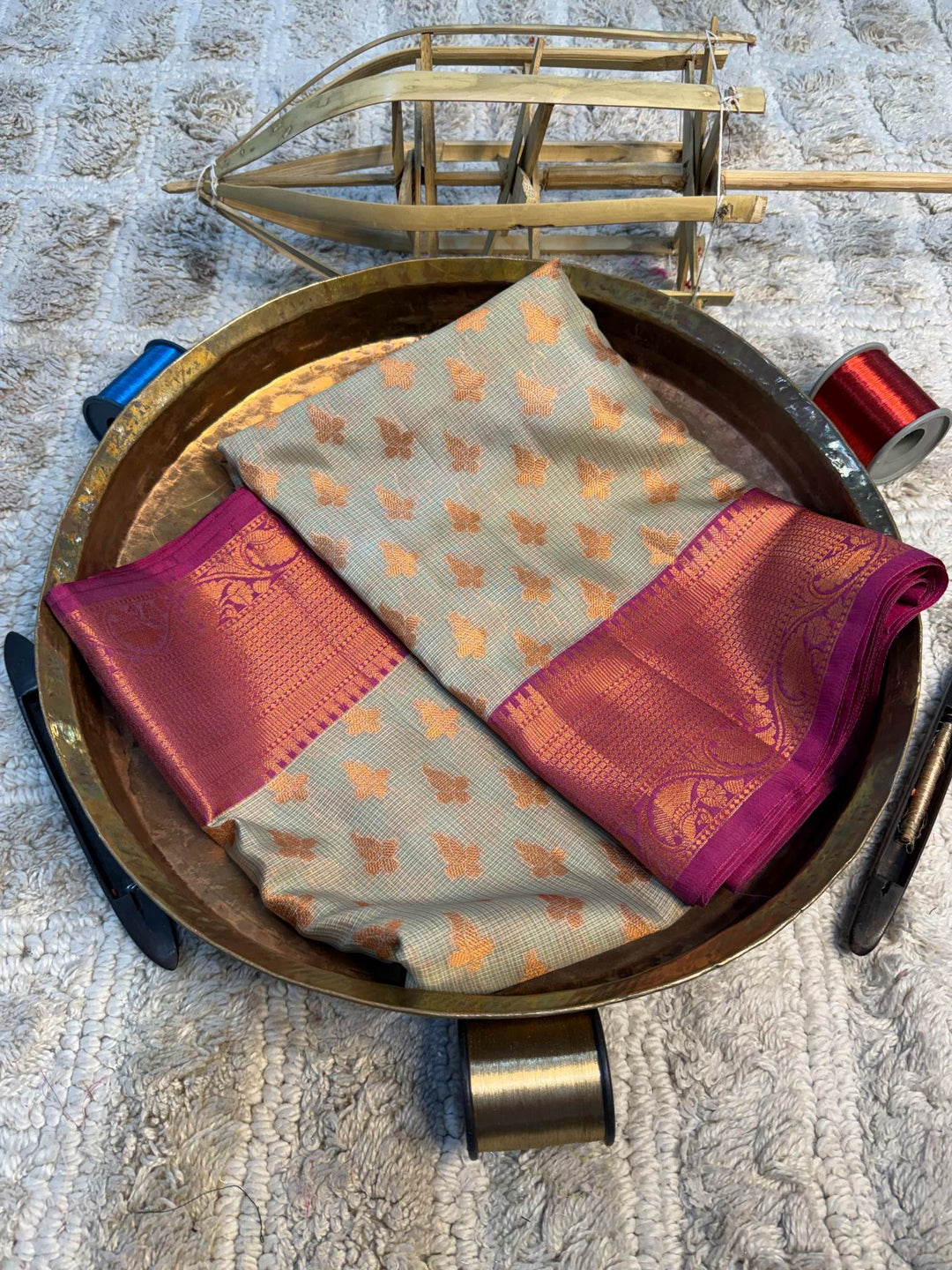Eccentric zari weave Softsilk Banarasi Saree