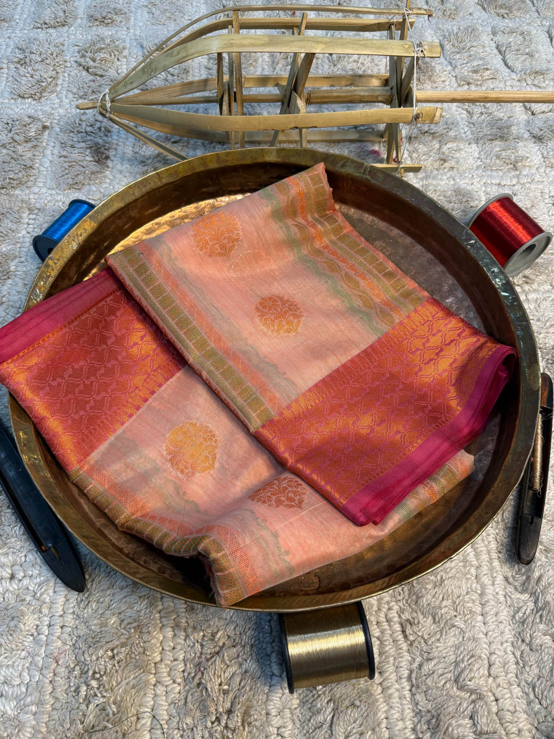 Eccentric zari weave Softsilk Banarasi Saree