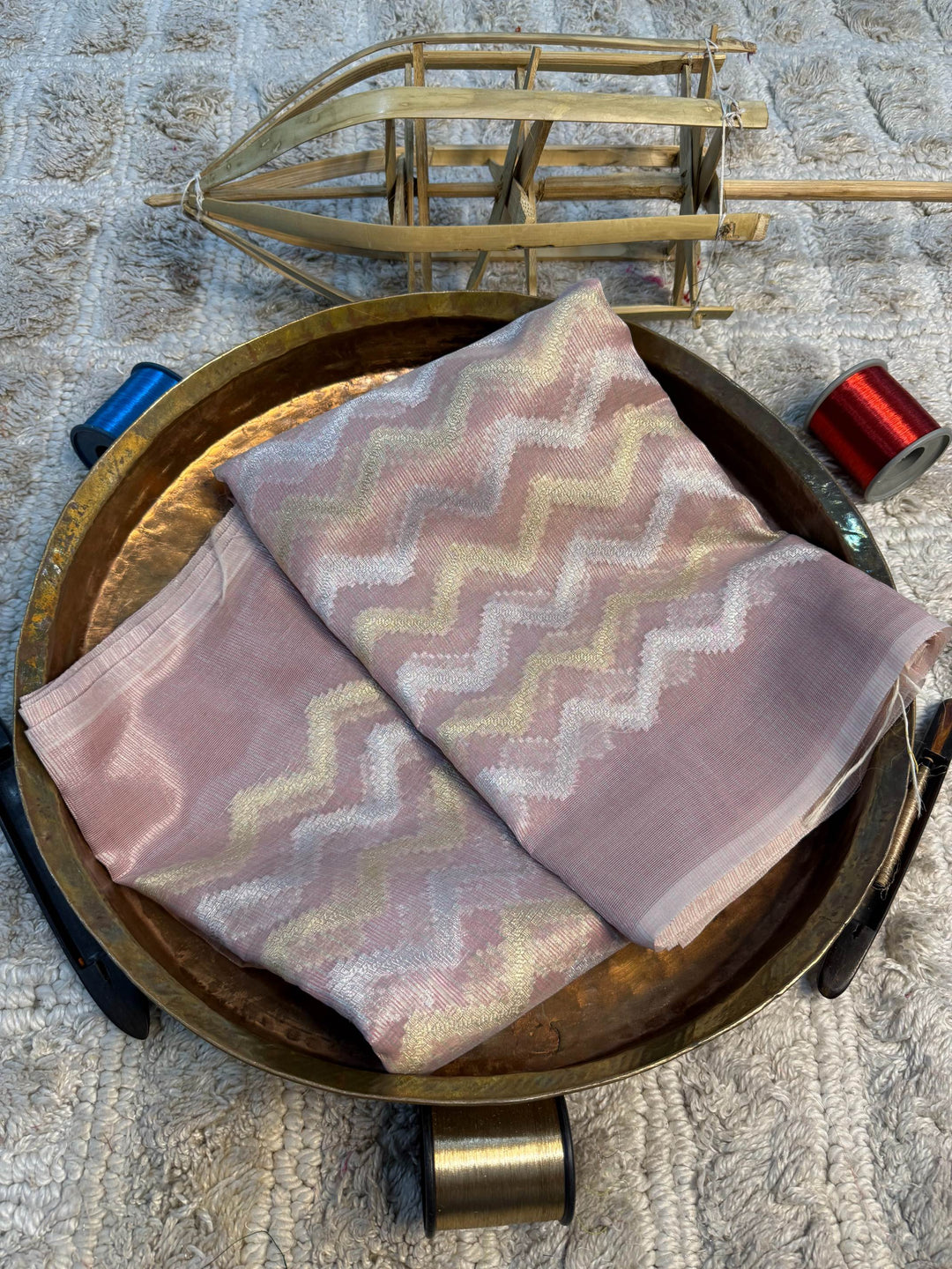 Eccentric zari weave Softsilk Banarasi Saree