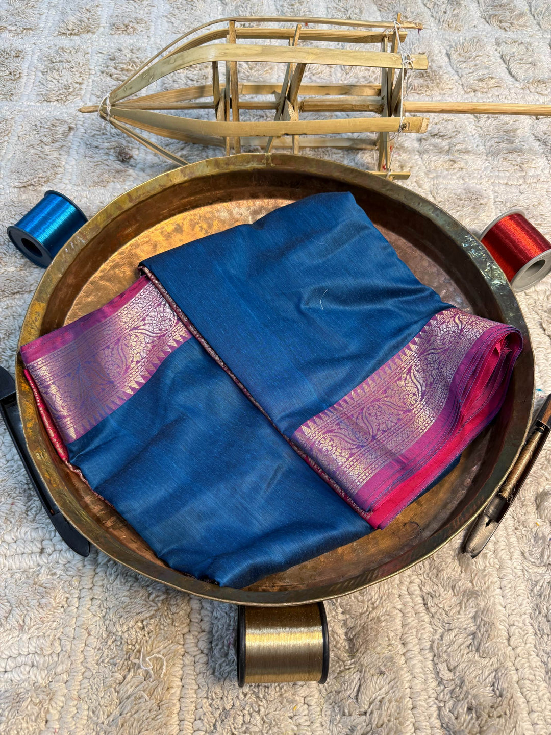 Eccentric zari weave Softsilk Banarasi Saree