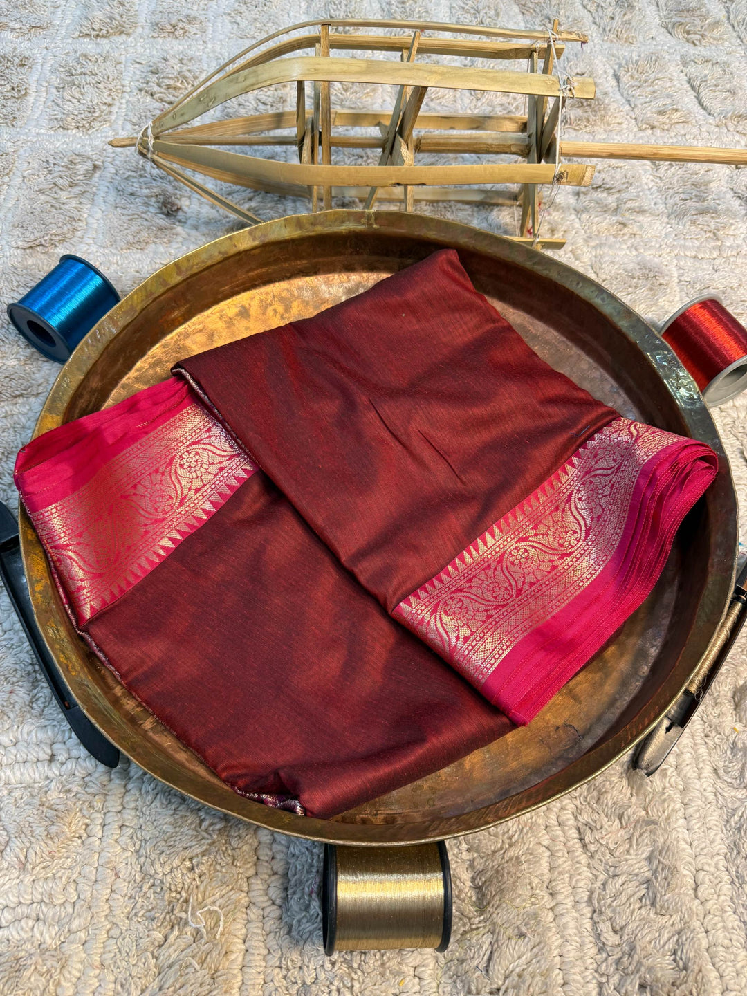 Eccentric zari weave Softsilk Banarasi Saree