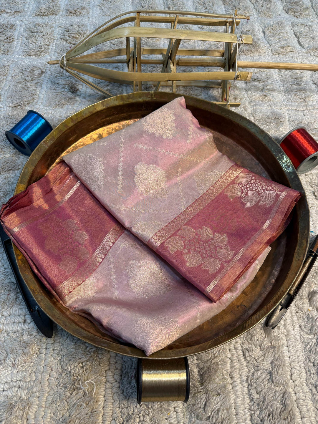 Eccentric zari weave Softsilk Banarasi Saree