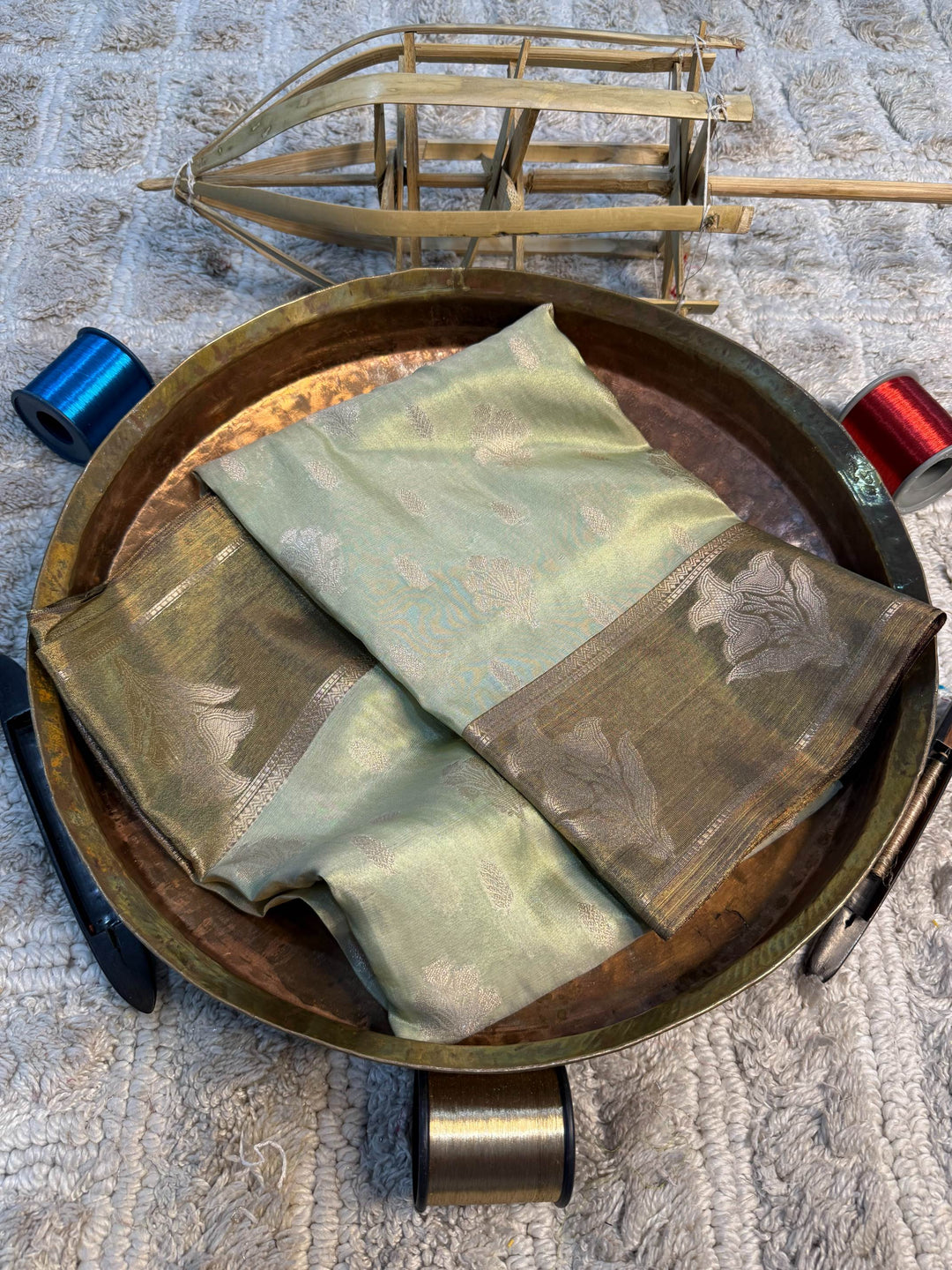 Eccentric zari weave Softsilk Banarasi Saree