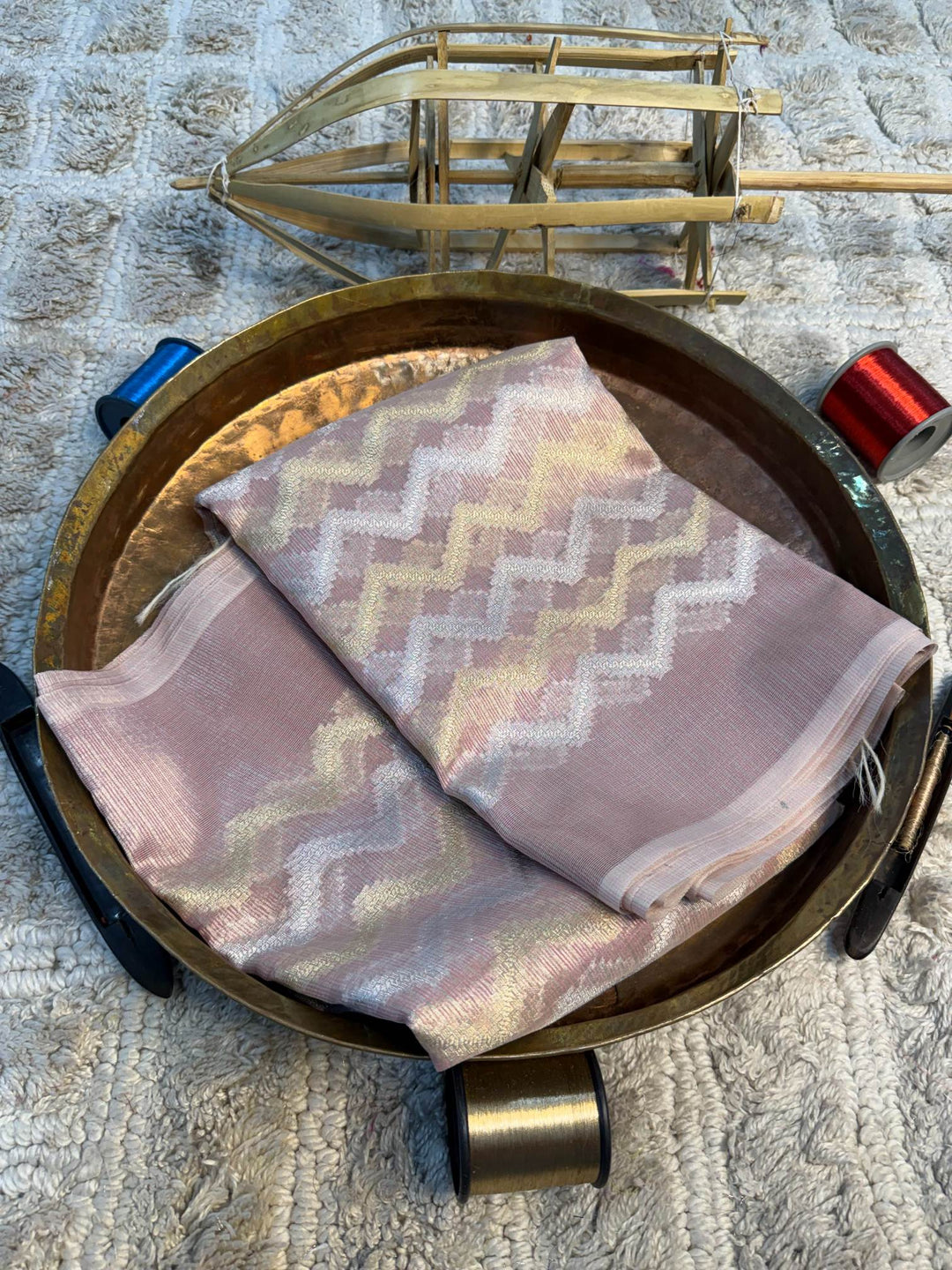 Eccentric zari weave Softsilk Banarasi Saree