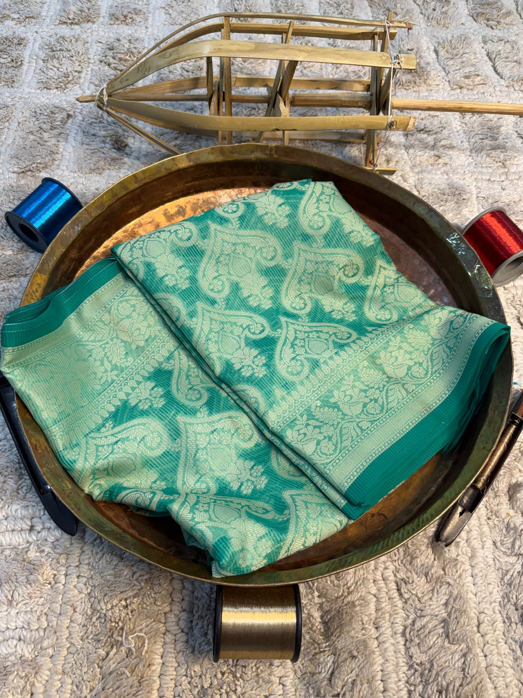 Eccentric zari weave Softsilk Banarasi Saree
