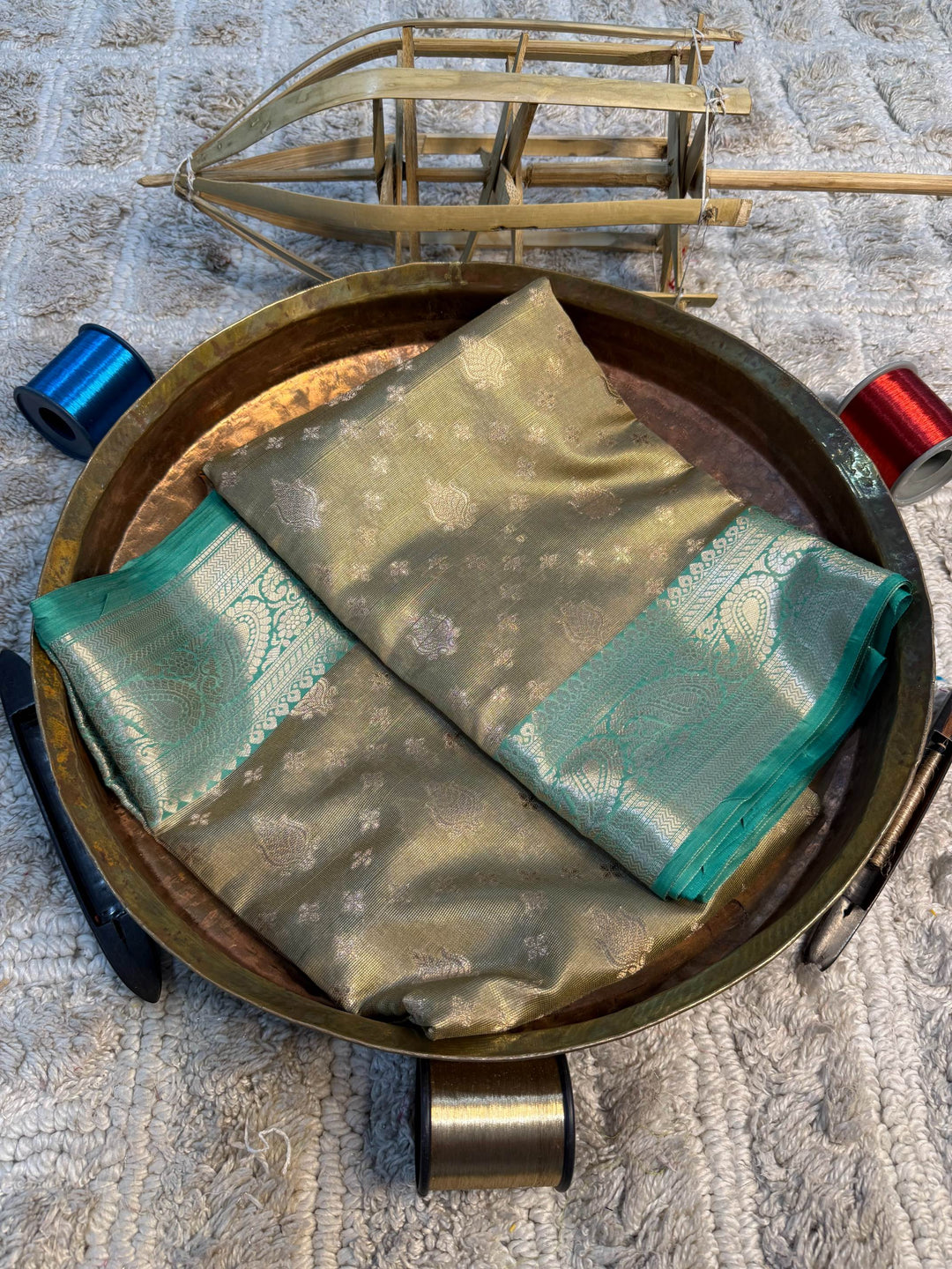 Eccentric zari weave Softsilk Banarasi Saree