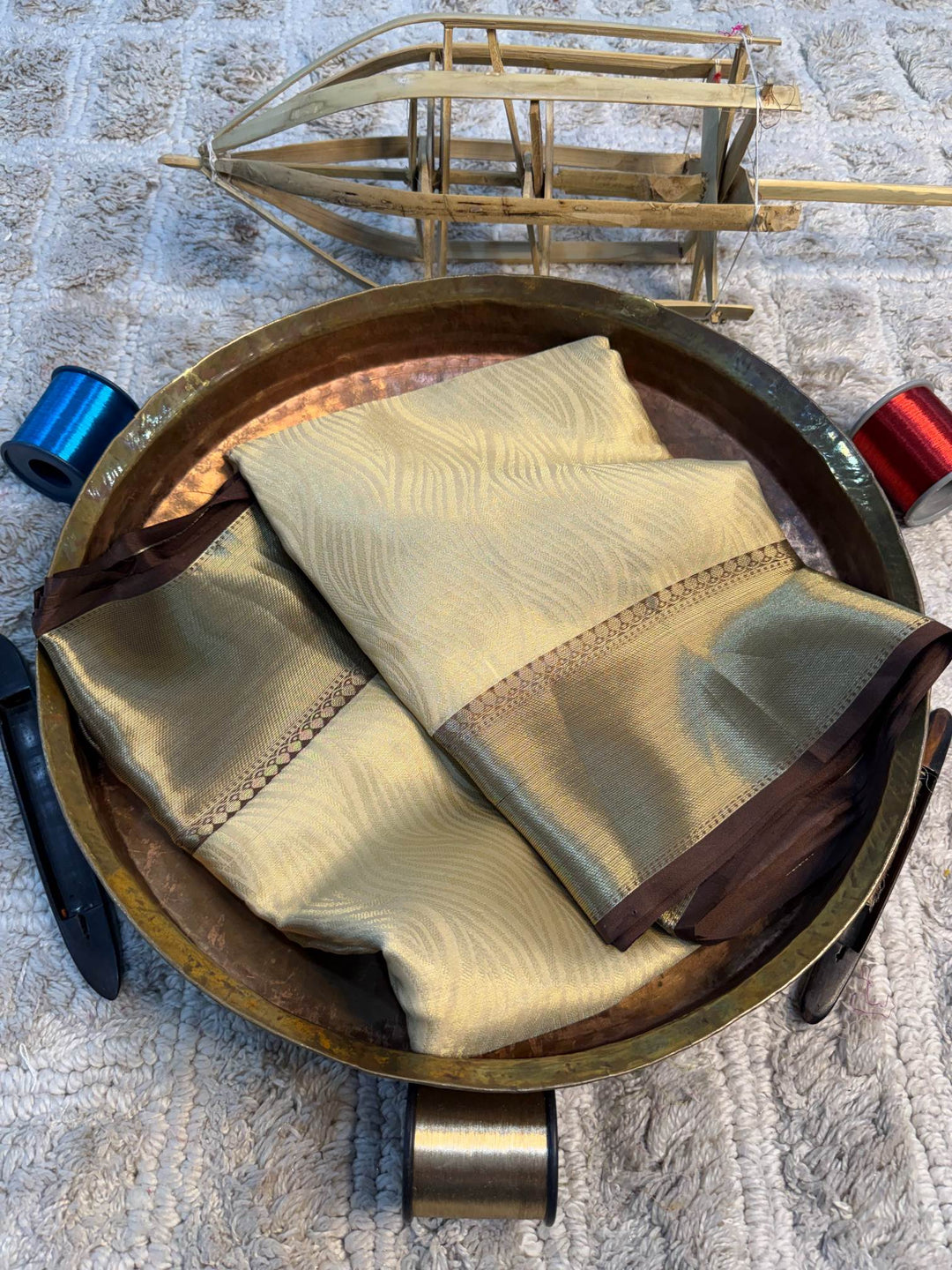 Eccentric zari weave Softsilk Banarasi Saree