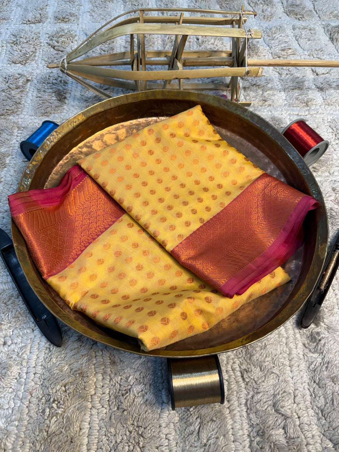 Eccentric zari weave Softsilk Banarasi Saree