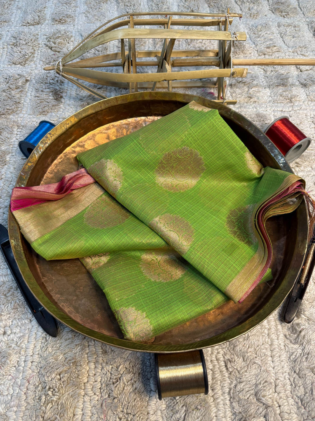 Eccentric zari weave Softsilk Banarasi Saree