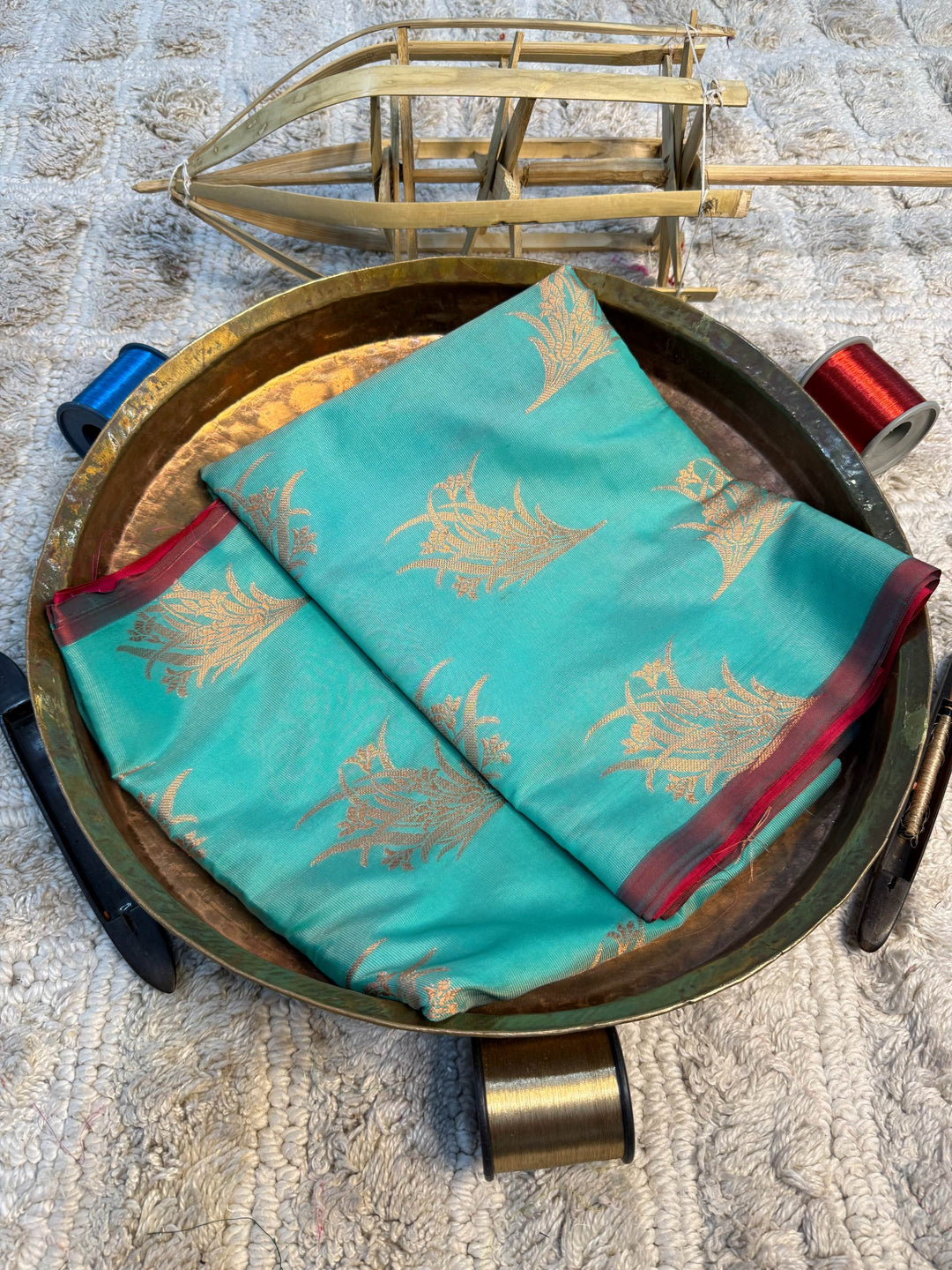 Eccentric zari weave Softsilk Banarasi Saree