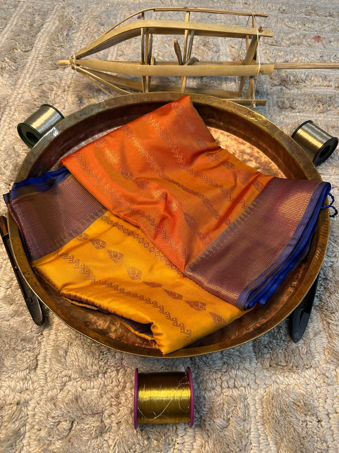 Soft Cotton Silk Antique Zari Banarasi Saree