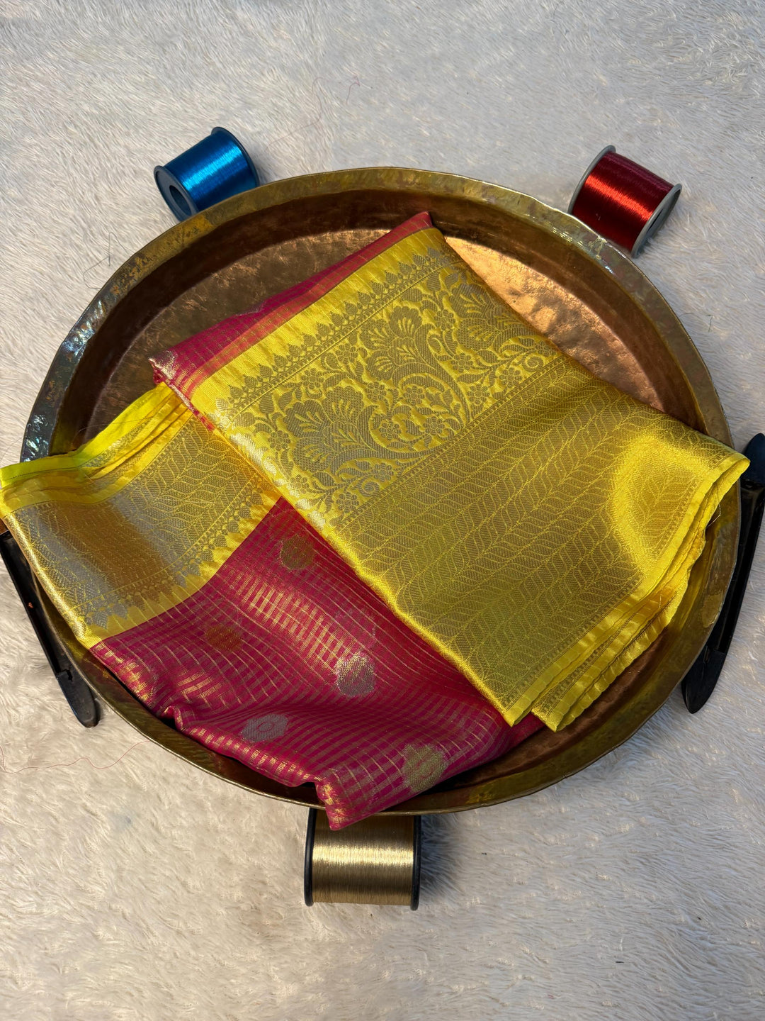 Eccentric Zari weave Softsilk Banarasi Saree
