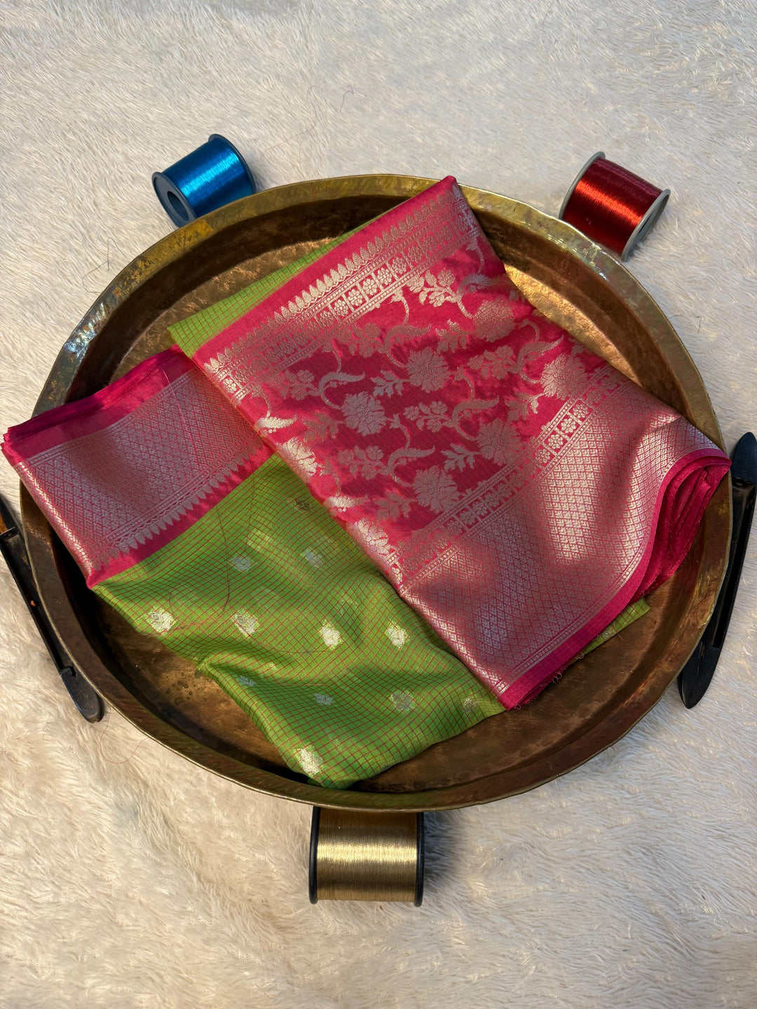 Eccentric Zari weave Softsilk Banarasi Saree