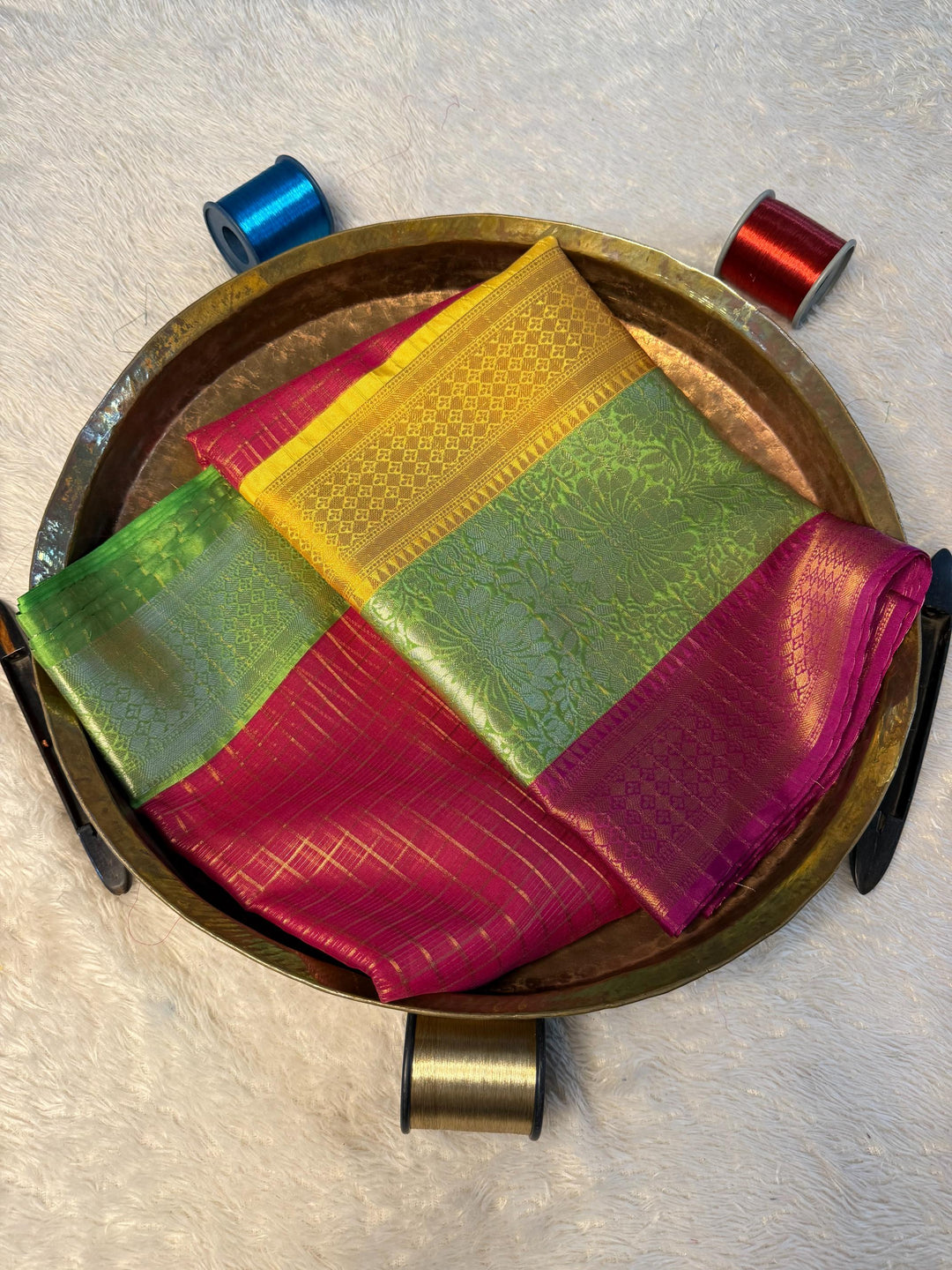 Eccentric Zari weave Softsilk Banarasi Saree