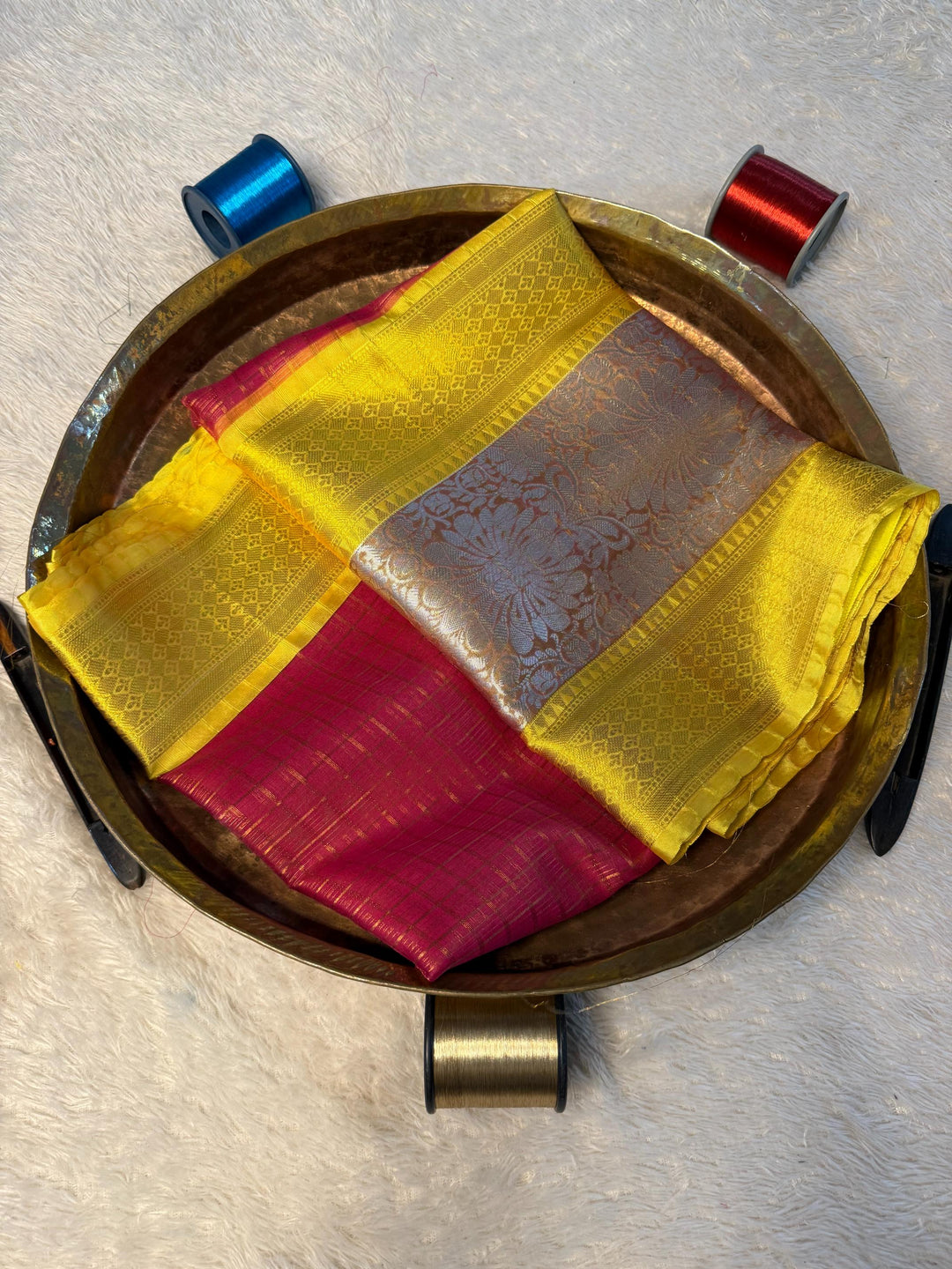 Eccentric Zari weave Softsilk Banarasi Saree