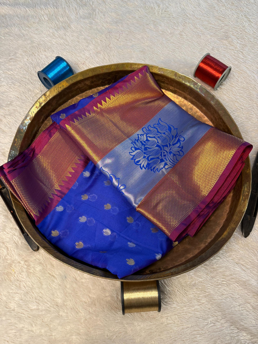 Eccentric Zari weave Softsilk Banarasi Saree