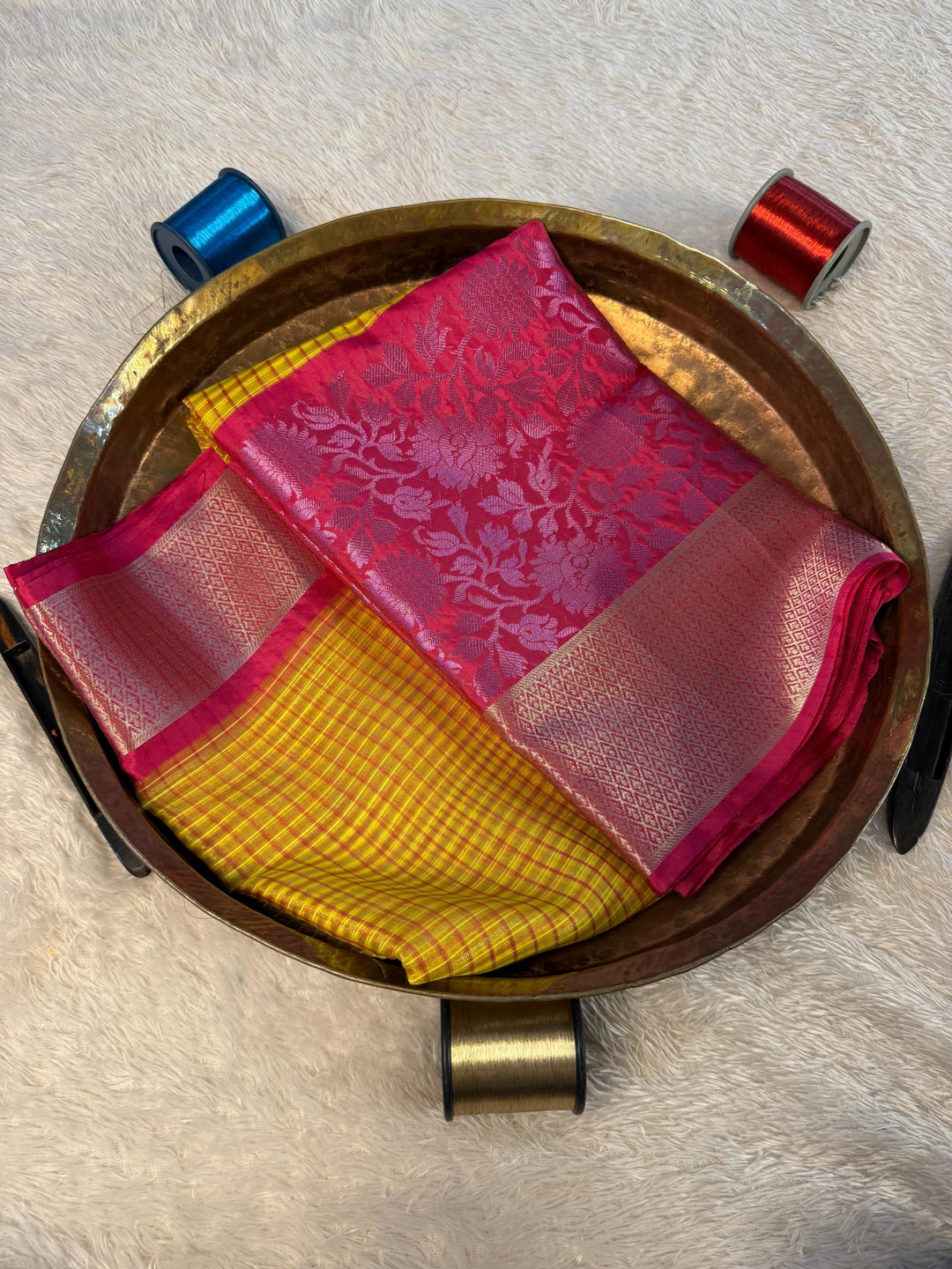 Eccentric Zari weave Softsilk Banarasi Saree