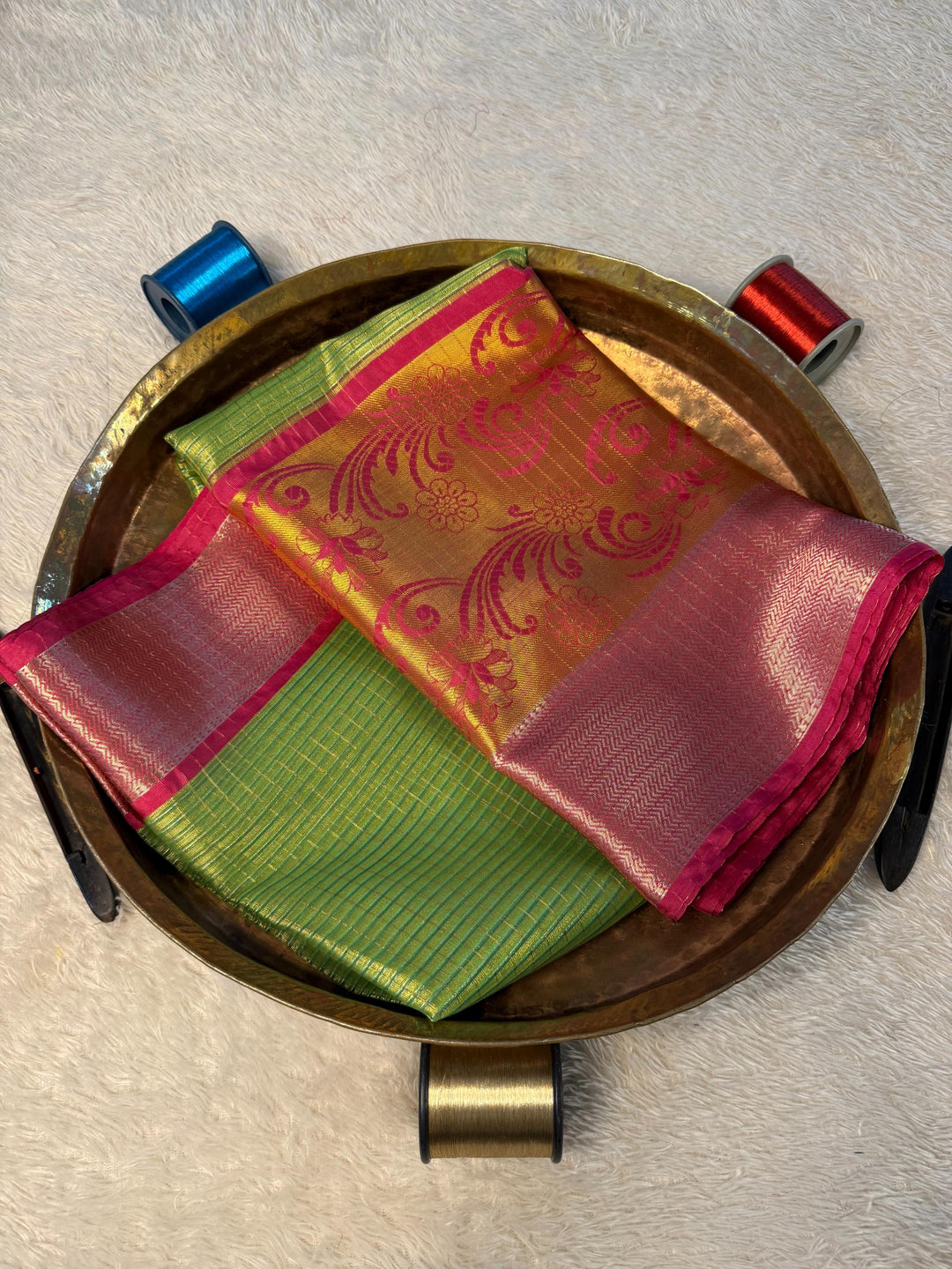 Eccentric Zari weave Softsilk Banarasi Saree
