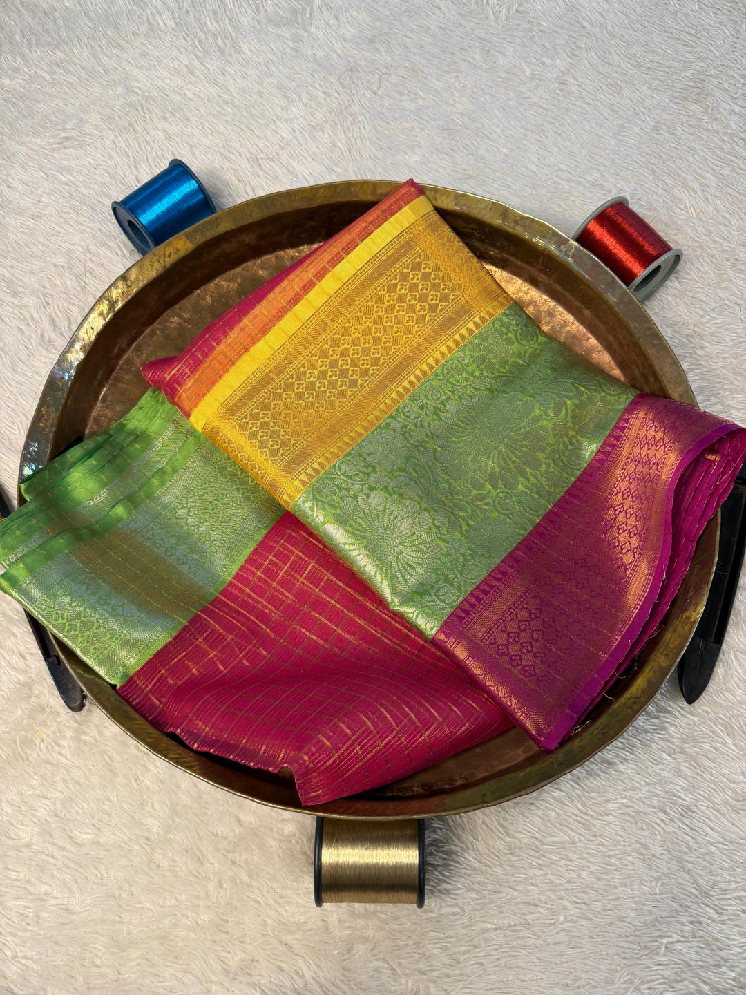 Eccentric Zari weave Softsilk Banarasi Saree