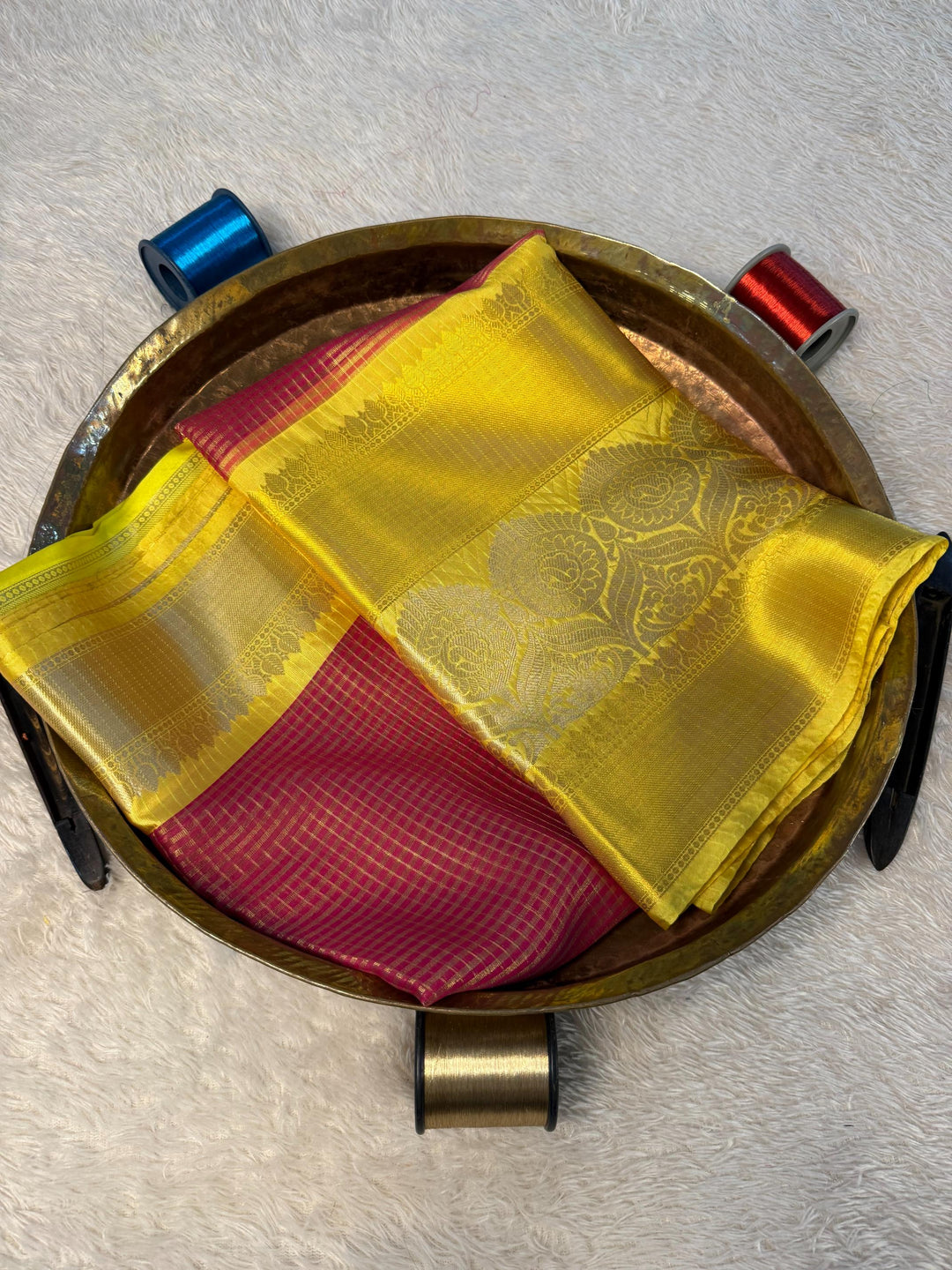 Eccentric Zari weave Softsilk Banarasi Saree