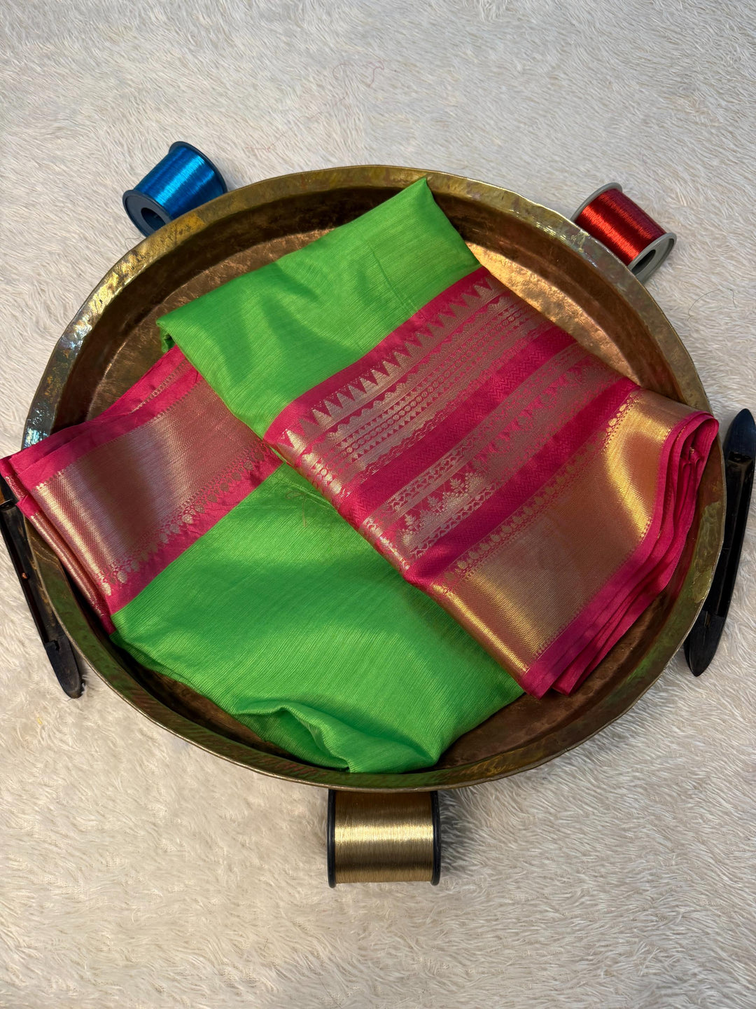Eccentric Zari weave Softsilk Banarasi Saree