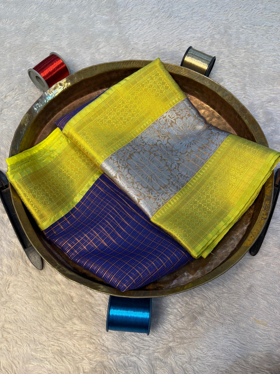 Eccentric Zari weave Softsilk Banarasi Saree