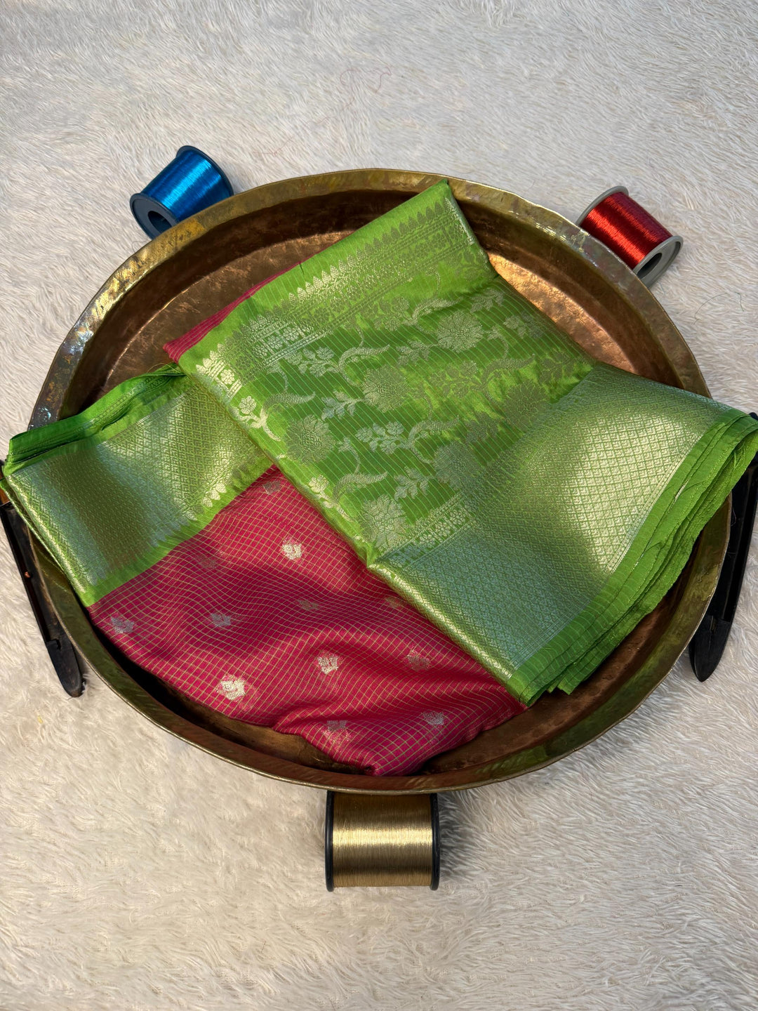 Eccentric Zari weave Softsilk Banarasi Saree
