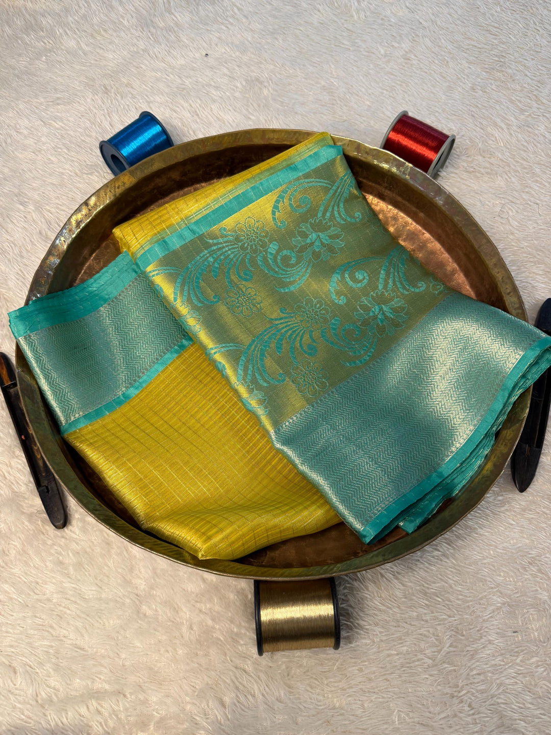 Eccentric Zari weave Softsilk Banarasi Saree