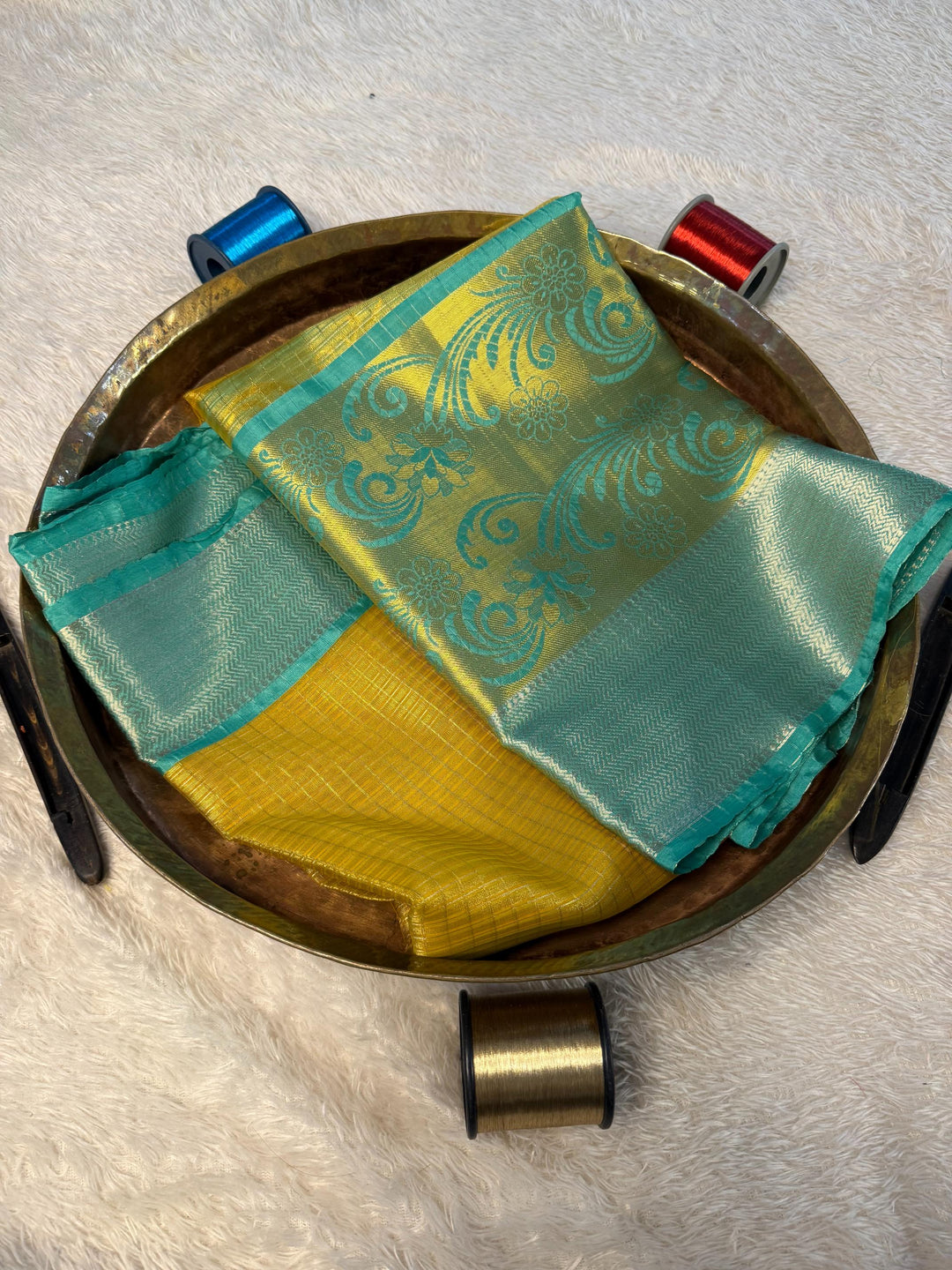 Eccentric Zari weave Softsilk Banarasi Saree