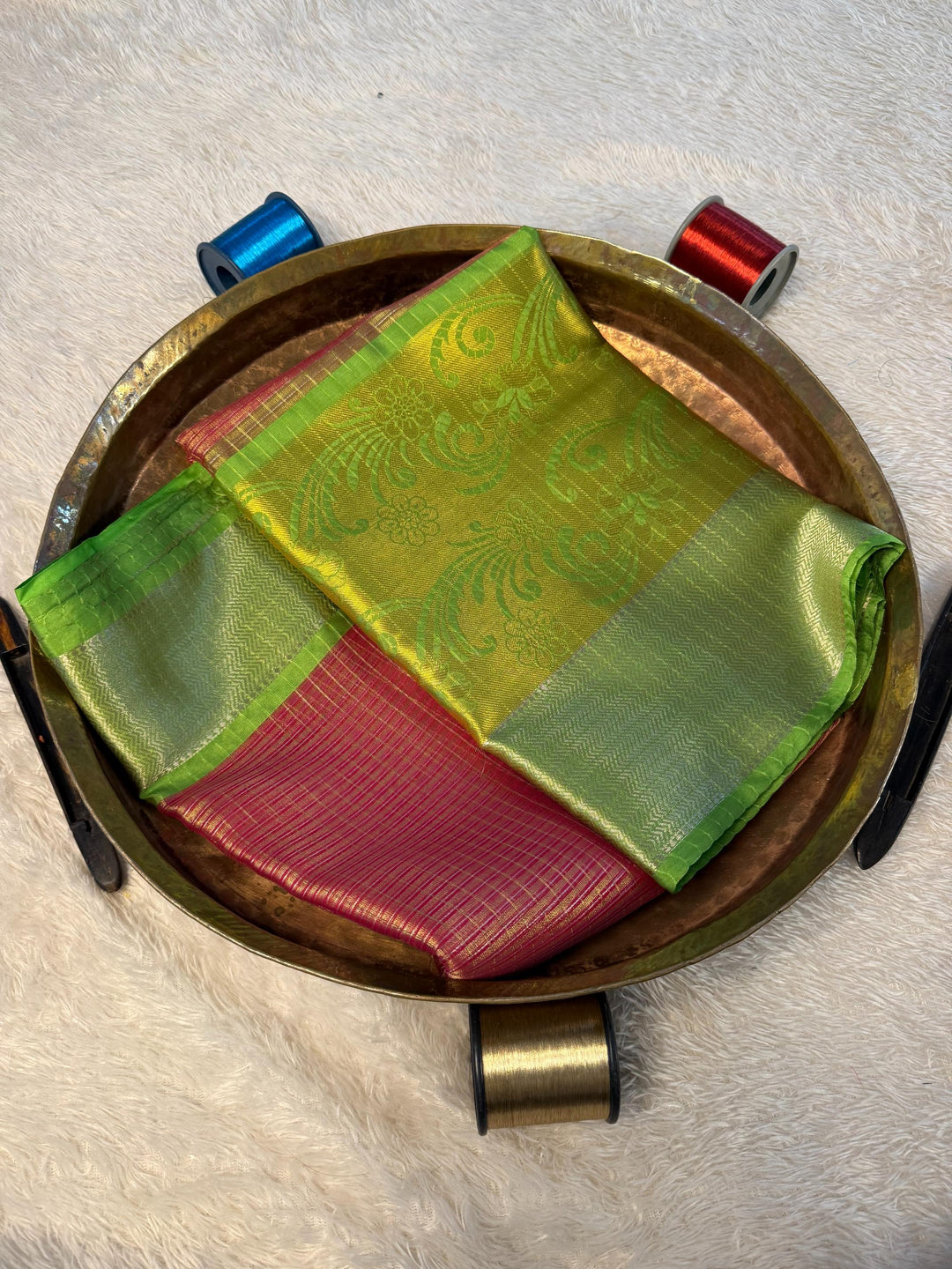 Eccentric Zari weave Softsilk Banarasi Saree