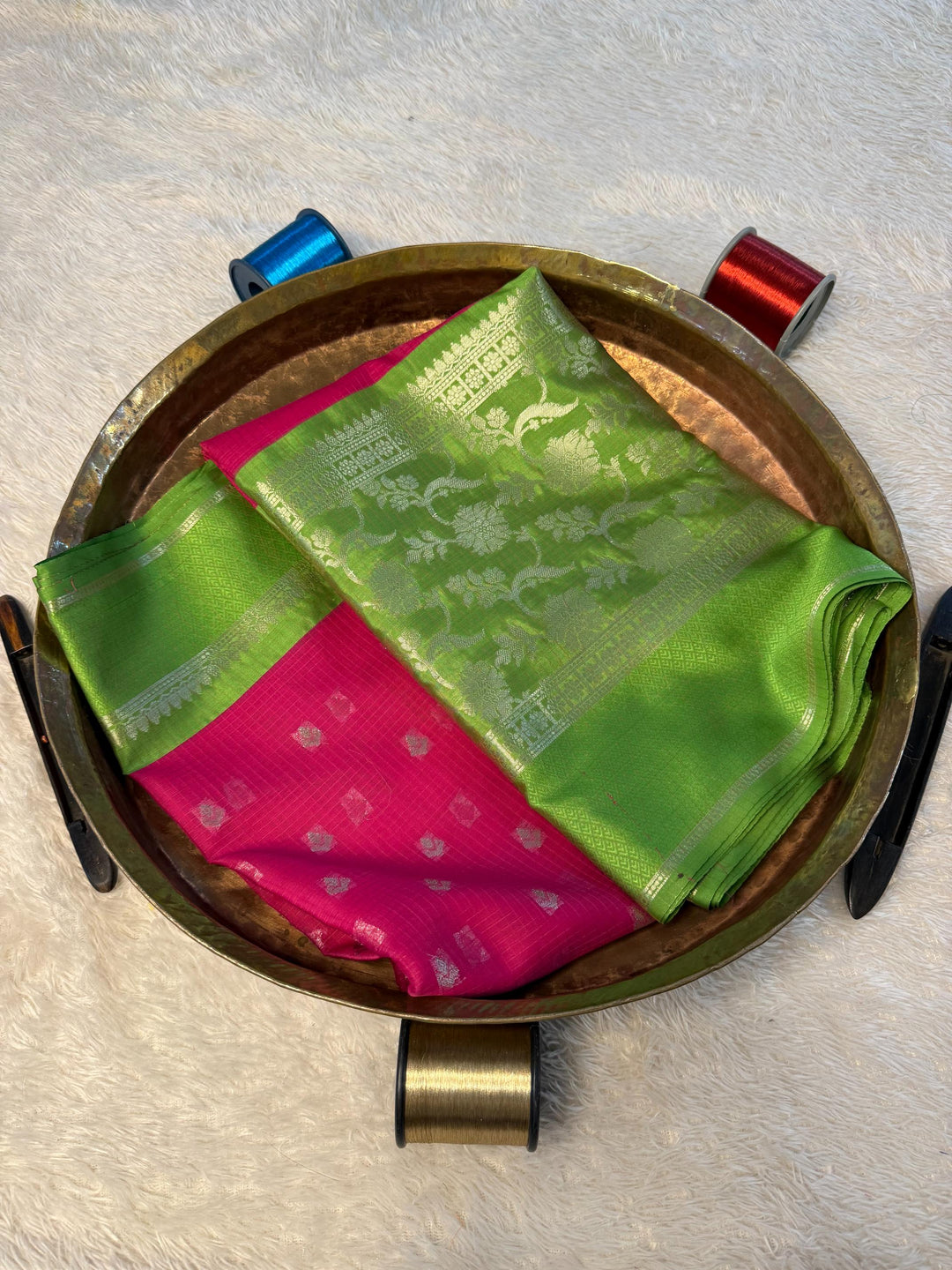 Eccentric Zari weave Softsilk Banarasi Saree