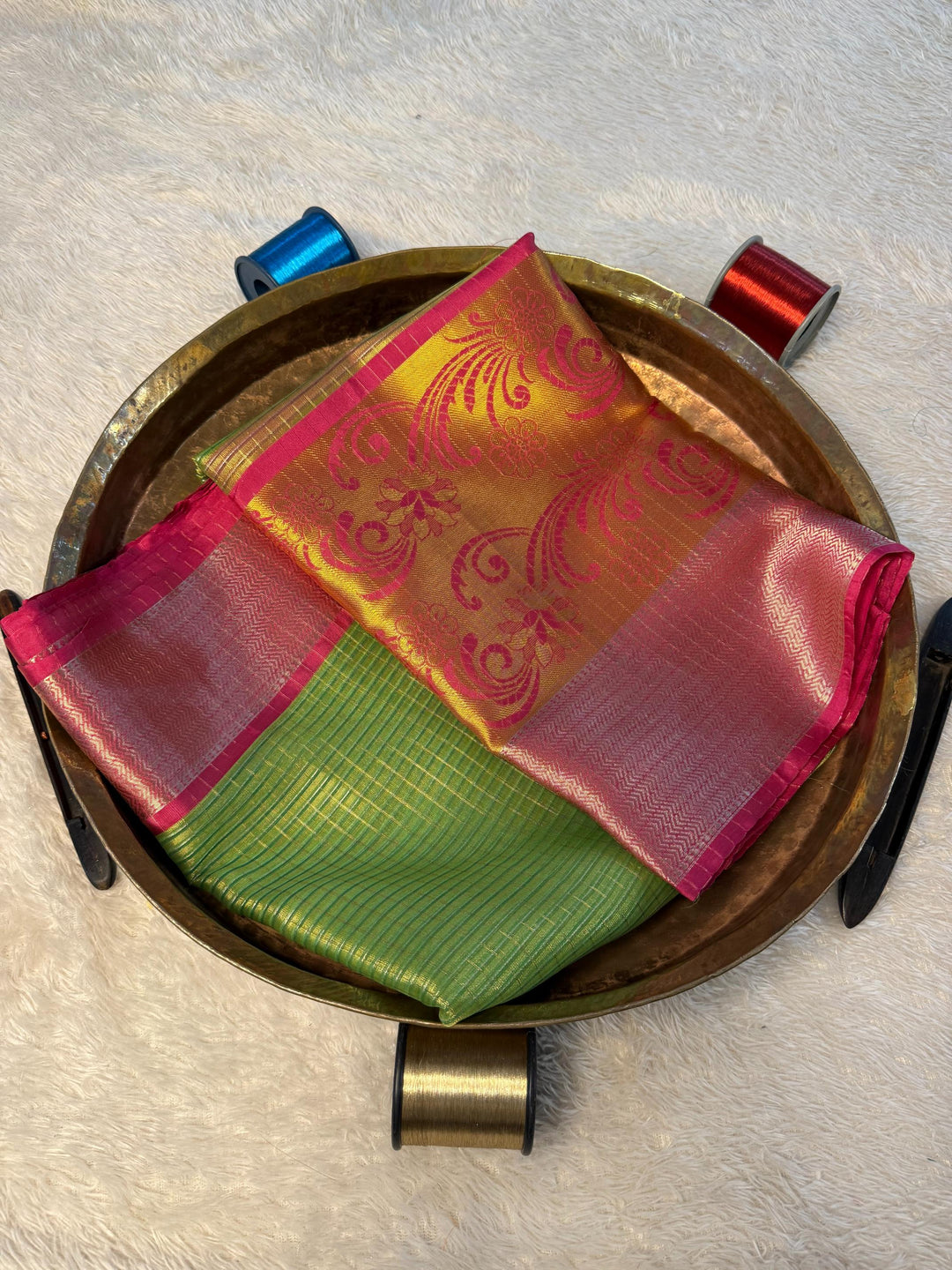 Eccentric Zari weave Softsilk Banarasi Saree