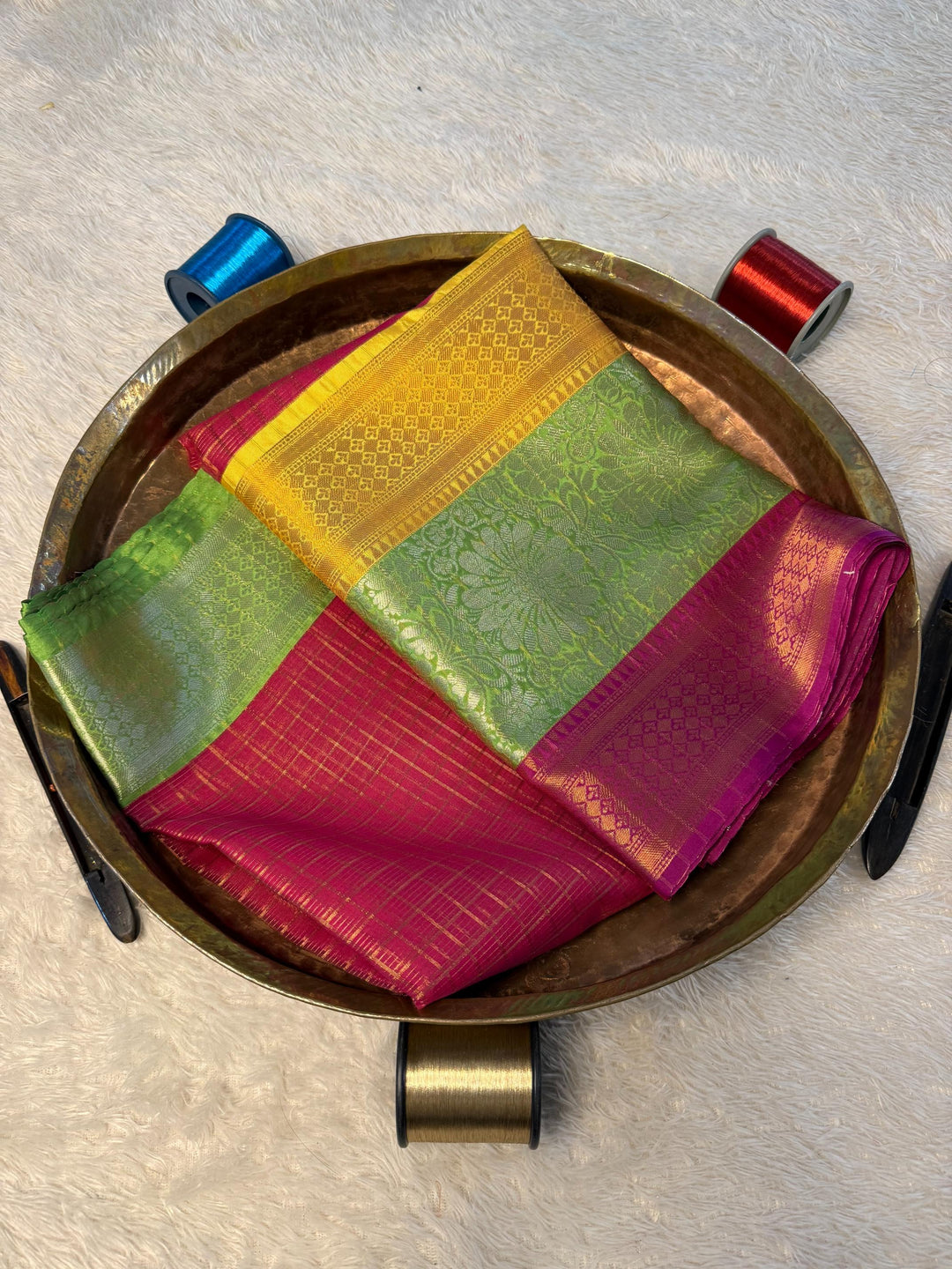 Eccentric Zari weave Softsilk Banarasi Saree