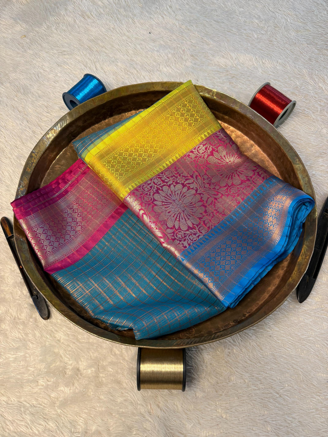 Eccentric Zari weave Softsilk Banarasi Saree