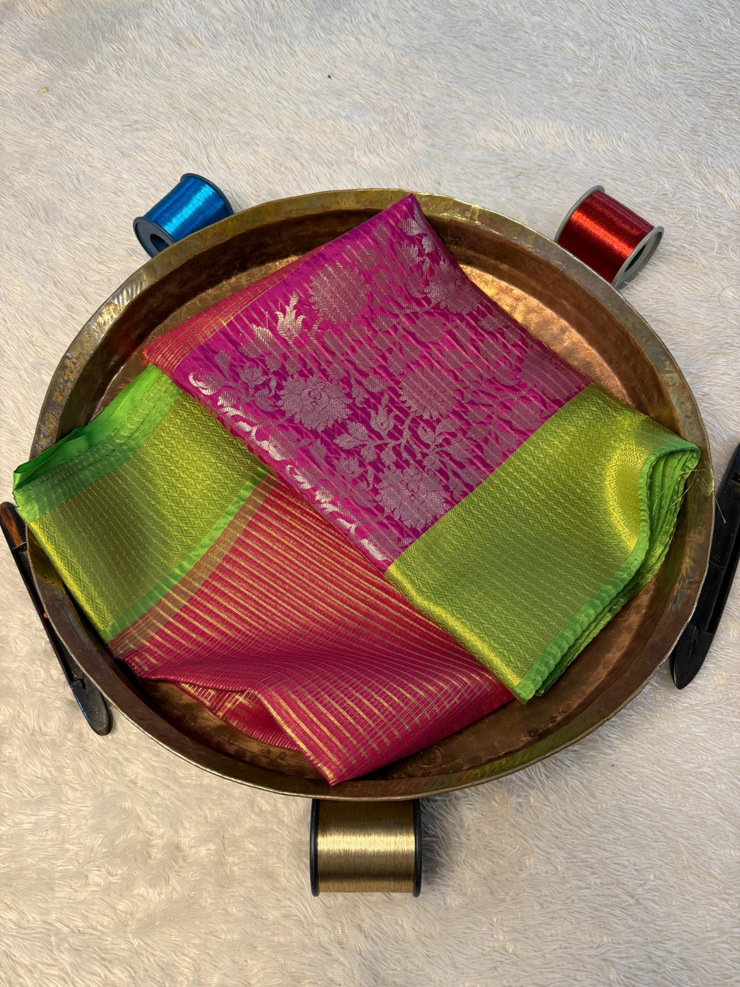 Eccentric Zari weave Softsilk Banarasi Saree