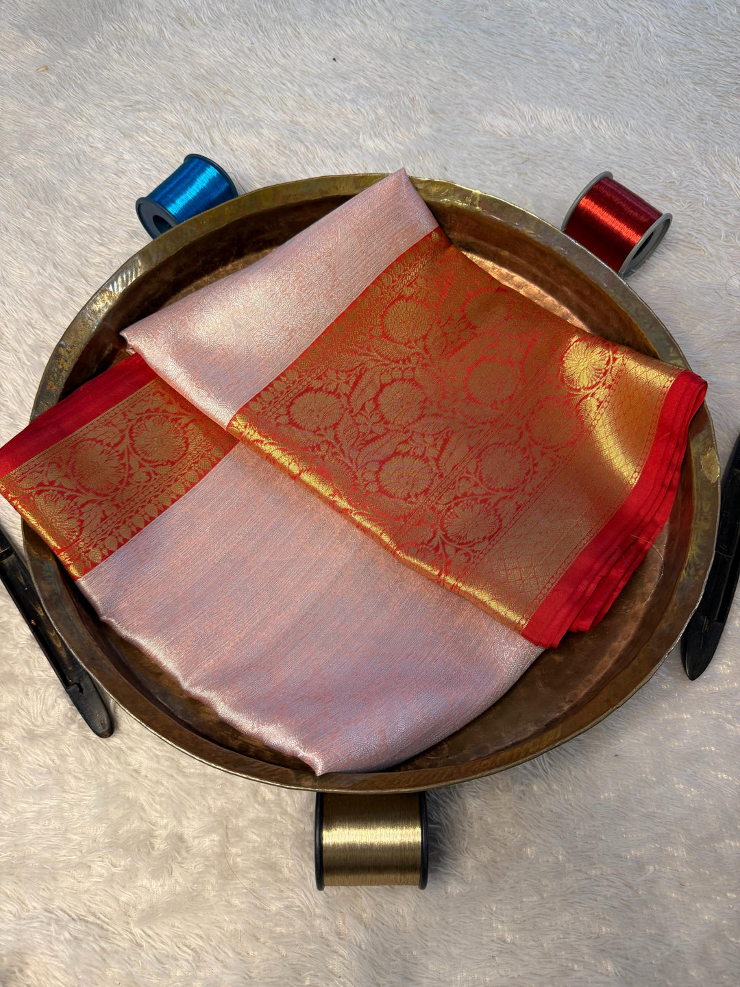 Eccentric Zari weave Softsilk Banarasi Saree