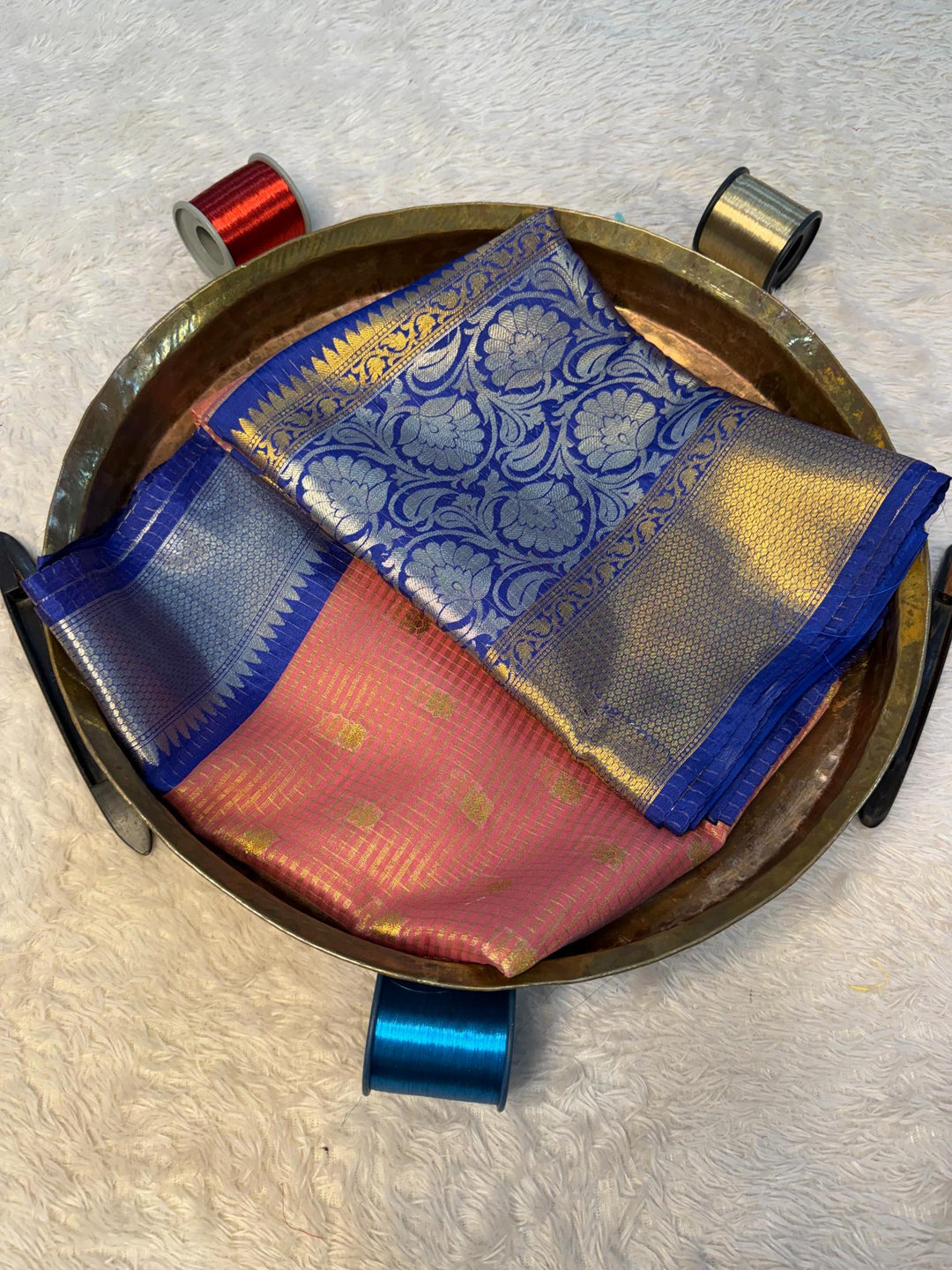 Eccentric Zari weave Softsilk Banarasi Saree