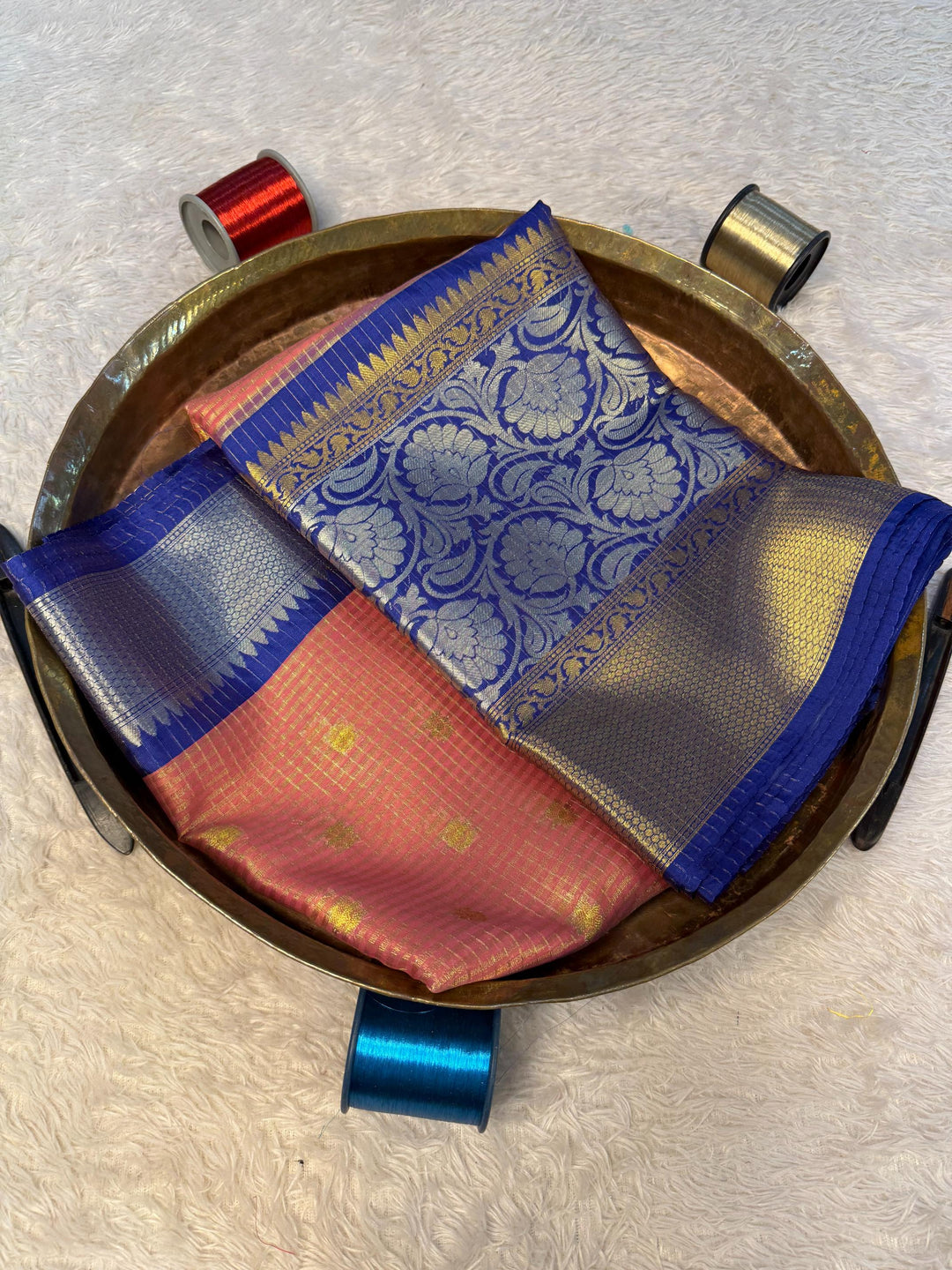 Eccentric Zari weave Softsilk Banarasi Saree
