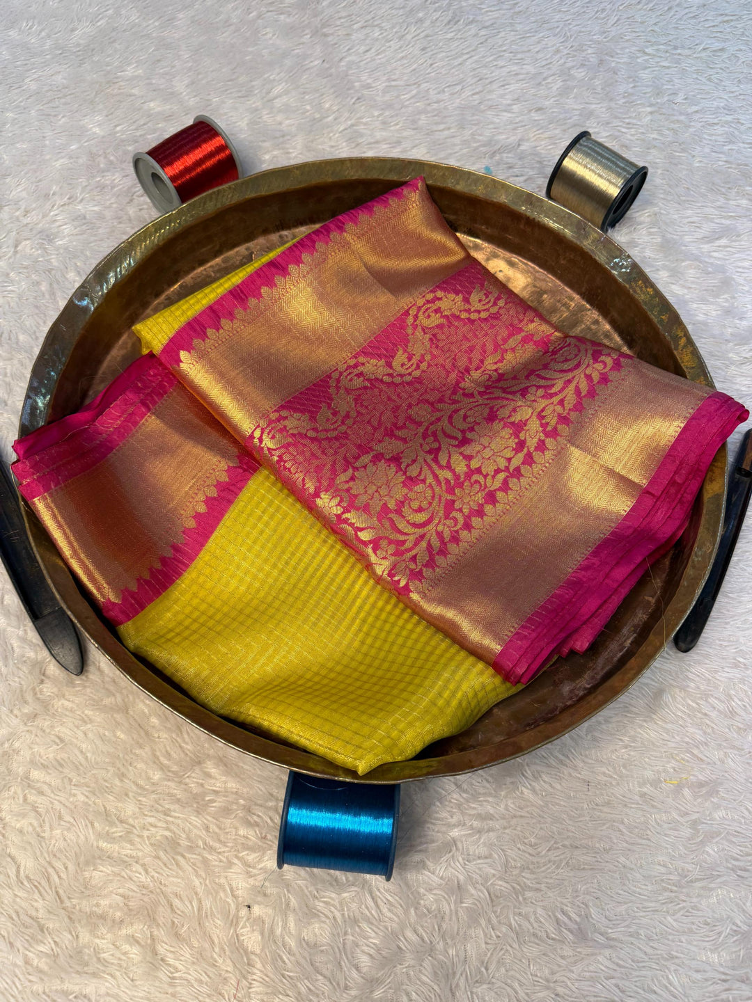 Eccentric Zari weave Softsilk Banarasi Saree