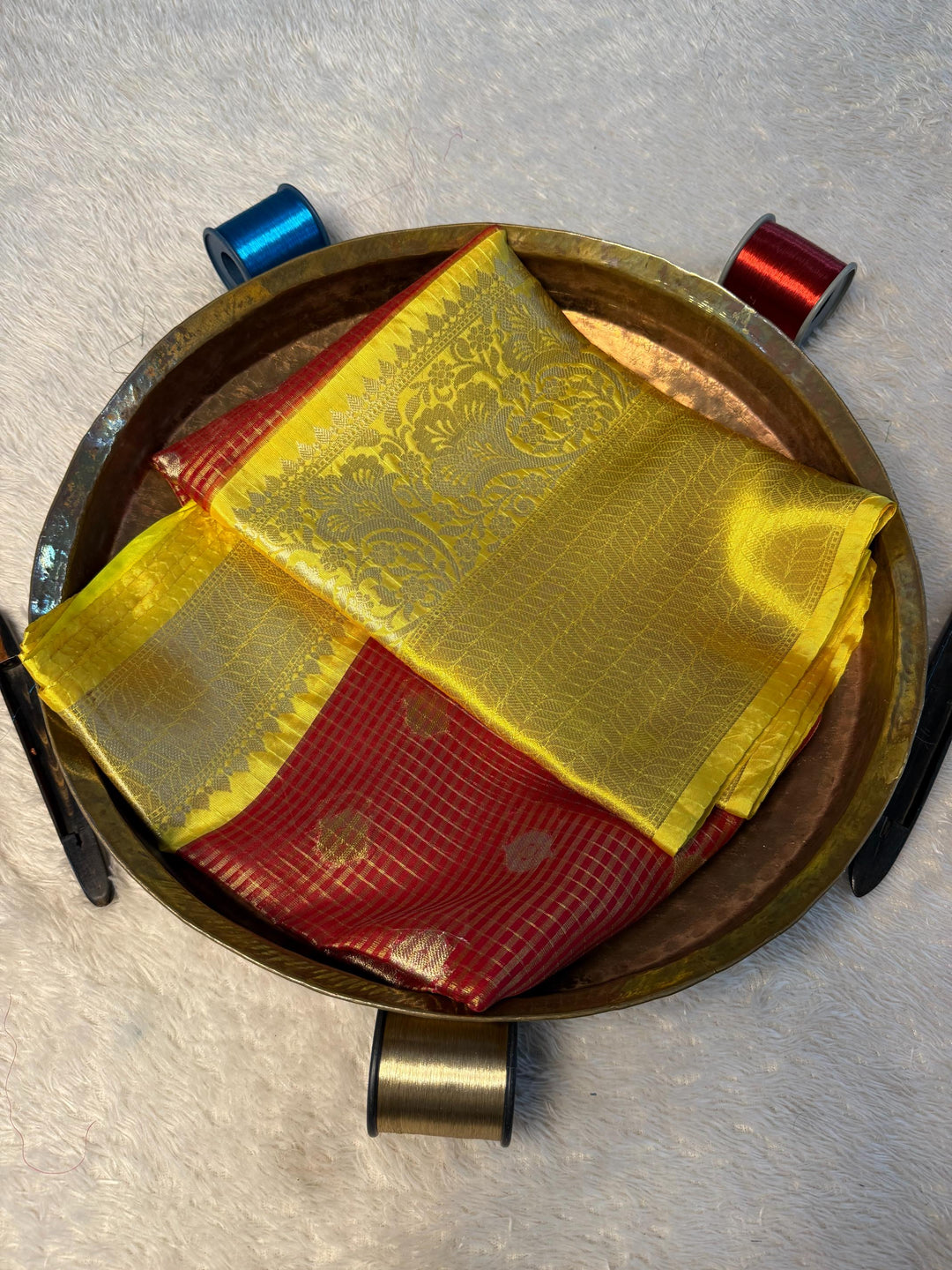 Eccentric Zari weave Softsilk Banarasi Saree