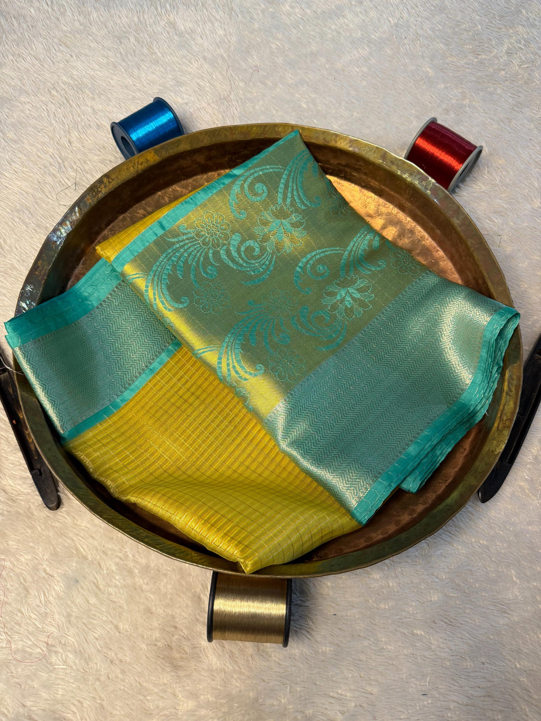 Eccentric Zari weave Softsilk Banarasi Saree