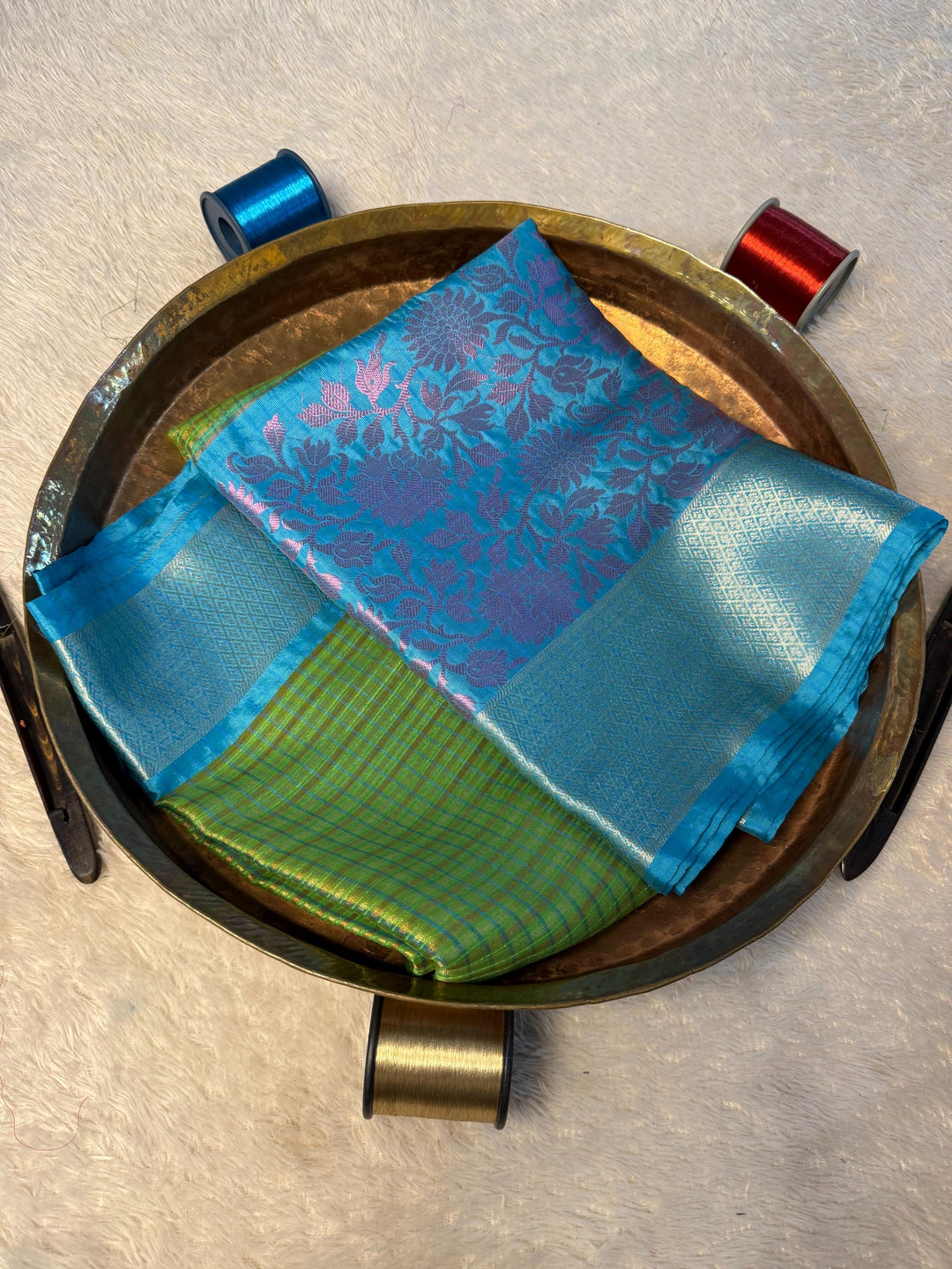 Eccentric Zari weave Softsilk Banarasi Saree
